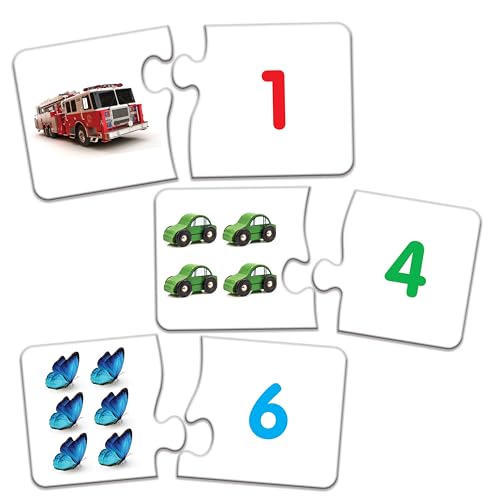 The Learning Journey Match It - Counting Memory Game For Kids - Helps Interactive Child Development, Problem-Solving and Counting Skills - Includes 30 Self-Correcting Puzzle Sets - For 4+ Years