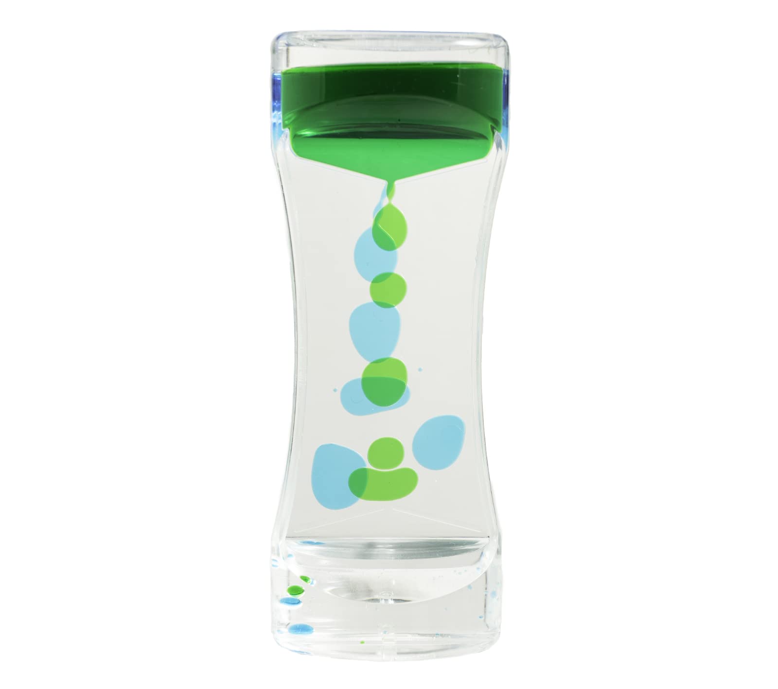 Liquid Sensory Timer for Autism, Sensory Needs, ADHD, Stress Relief, Anxiety. Autism Toy and Special Needs Sensory Fidget. Choice of Colour. (Blue & Green)