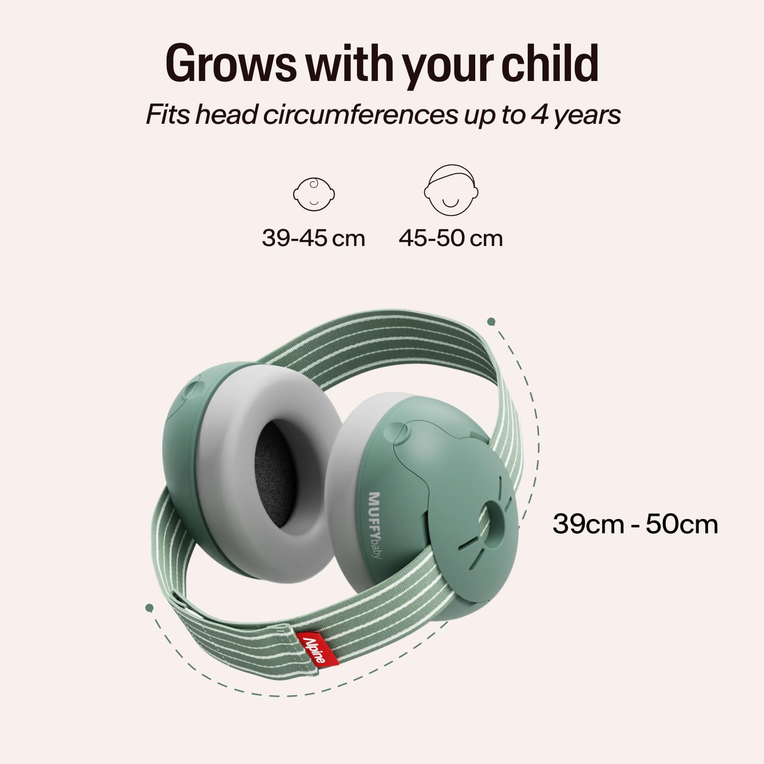 Alpine Muffy Baby Ear Defender for Babies and Toddlers up to 36 Months - CE & UKCA Certified - Noise Reduction Earmuffs - Comfortable Baby Headphones Against Hearing Damage & Improves Sleep - Blue