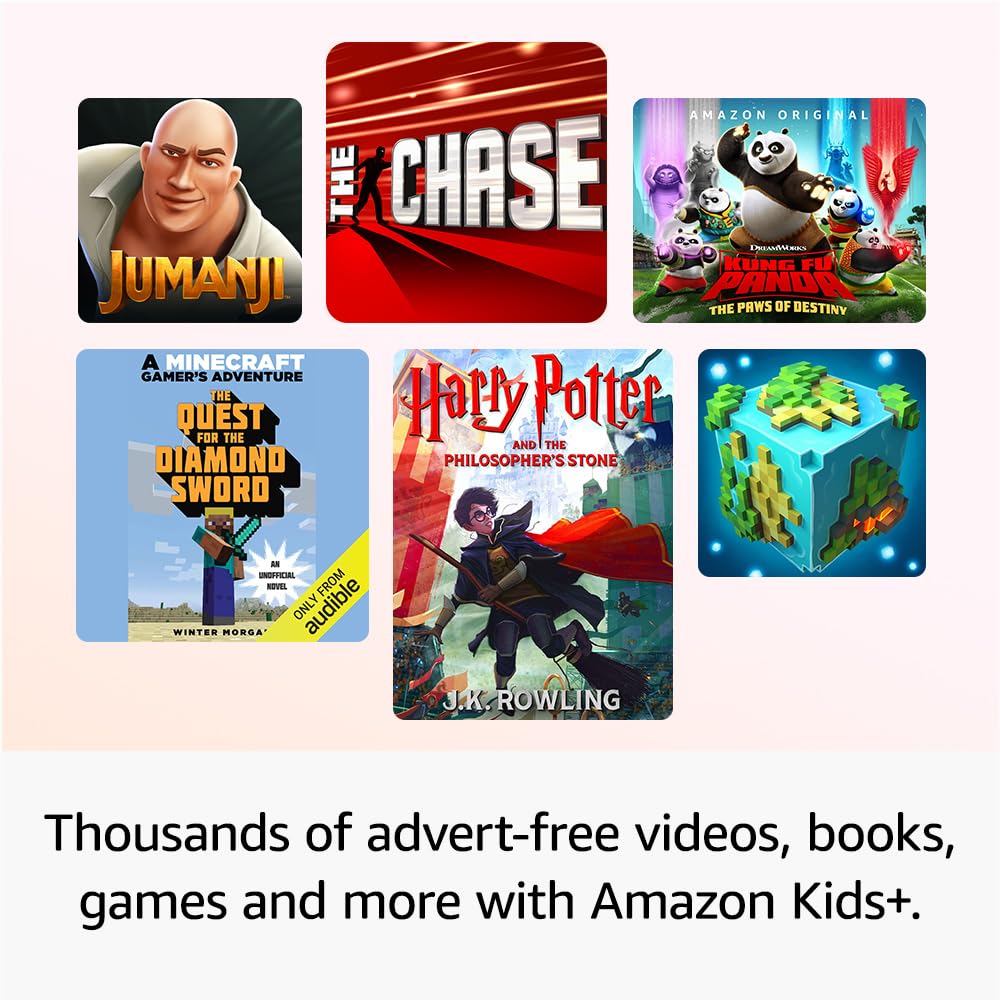 Amazon Fire HD 10 Kids Pro tablet (newest gen)| ages 6–12, long battery life, includes ads-free books, games, apps and videos that children love, 10.1" brilliant screen, parental controls, 32GB