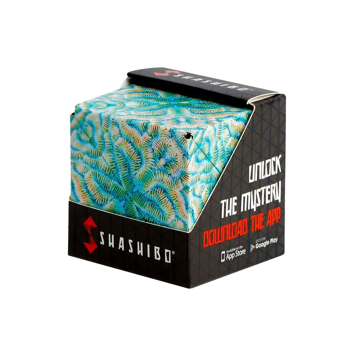 Shashibo Shape Shifting Box - Award-Winning STEM Fidget Toy with Ultra Strong Magnets - Puzzle Cube Transforms Into 100+ Shapes, Perfect Sensory Gift for Kids, Teens, and Adults (Spaced Out)