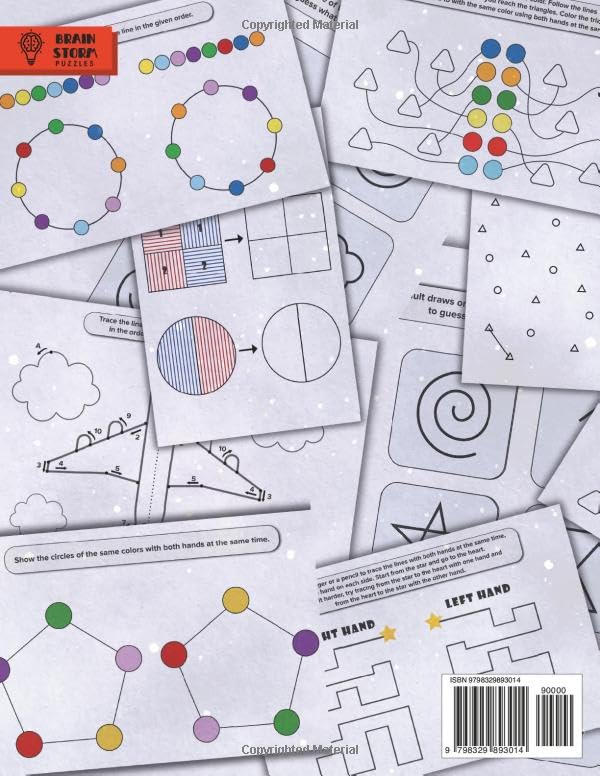 NEUROGAMES: Logic Games for Kids 4-5 ages, Workbook: + Child Development Milestones Included, Improves Attention, Memory, Analytical Skills, Increases IQ