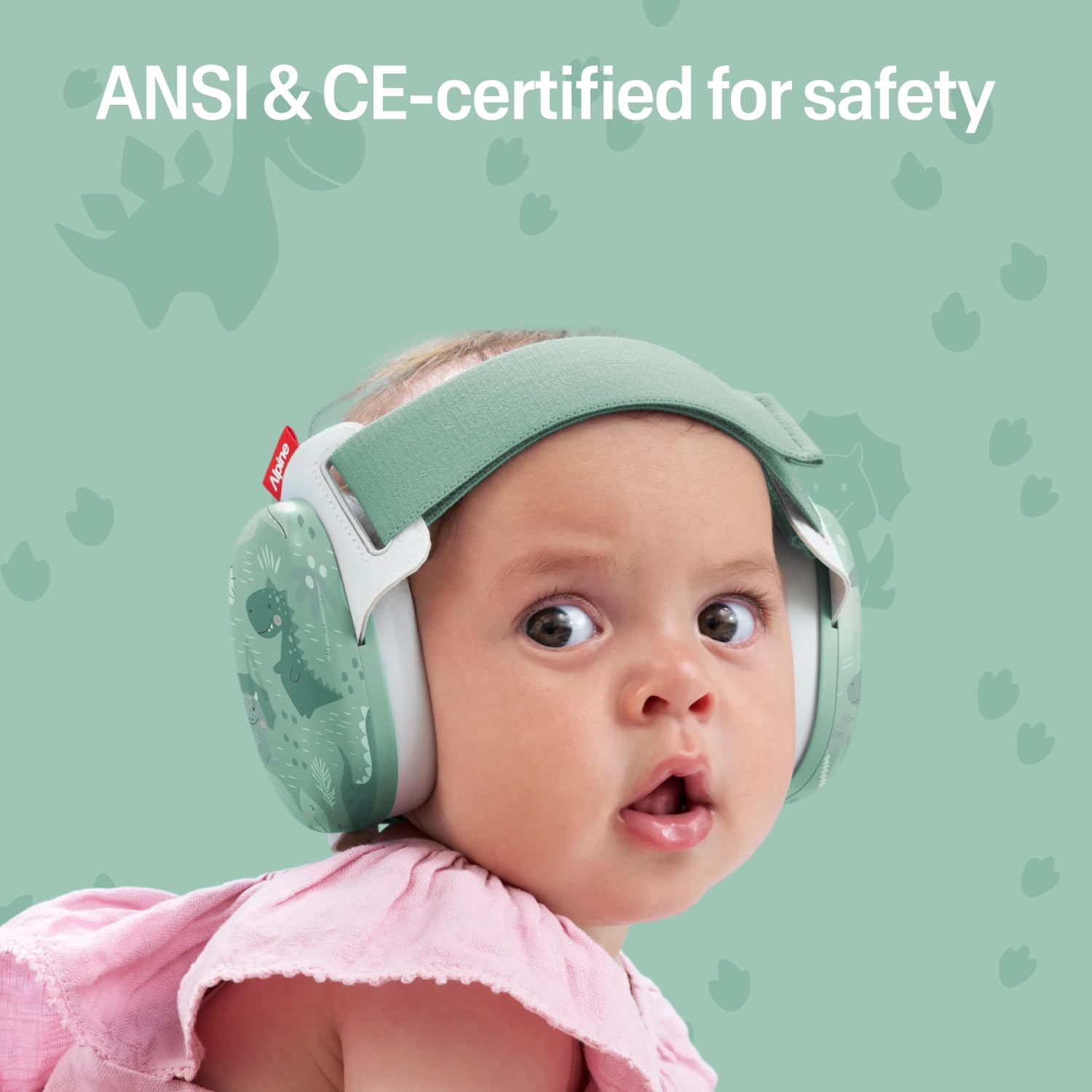 Alpine Muffy Baby Ear Defender for Babies and Toddlers up to 36 Months - CE & UKCA Certified - Noise Reduction Earmuffs - Comfortable Baby Headphones Against Hearing Damage & Improves Sleep - Blue