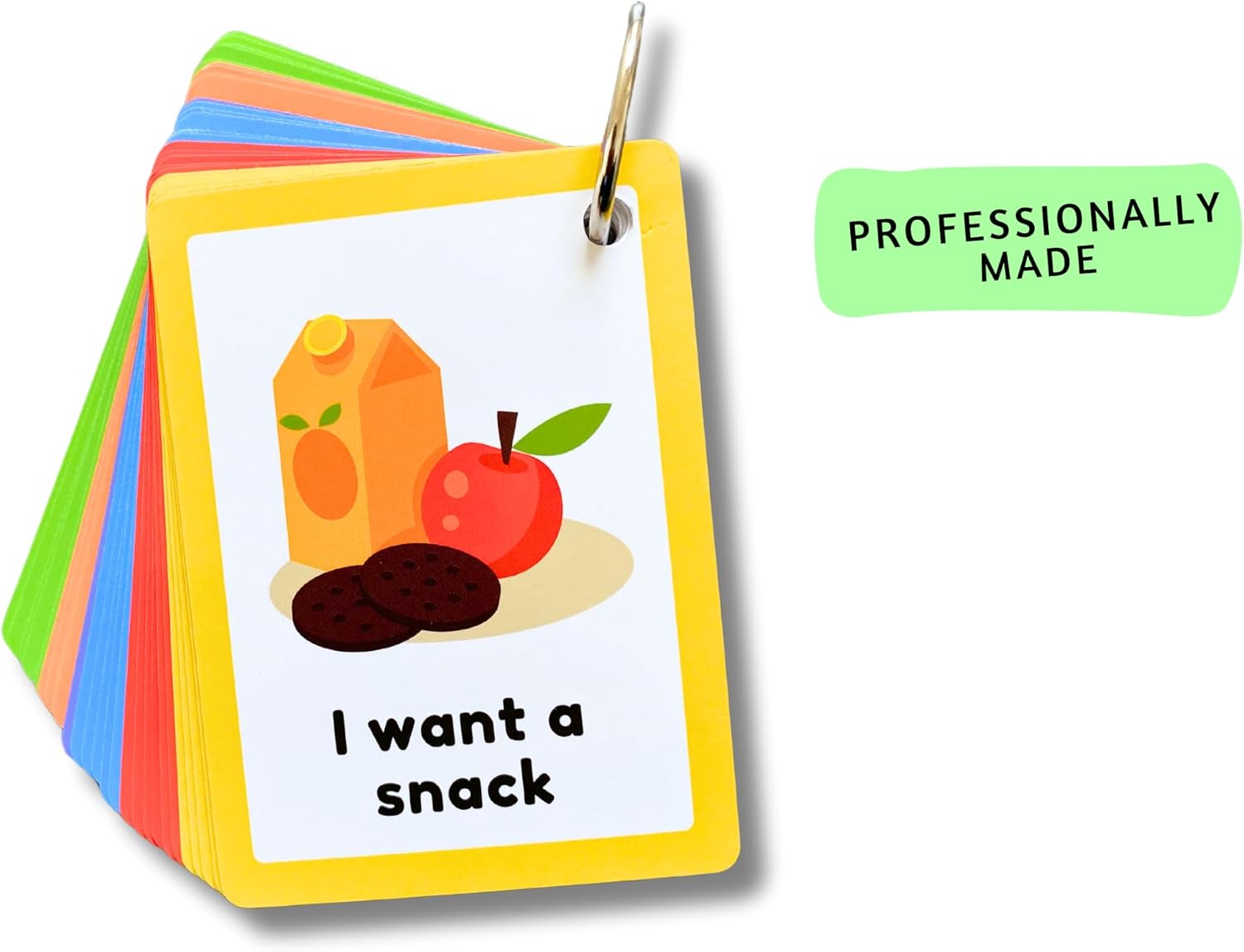 Communication Cards for Non Verbal Children and Adults, Autism Special Needs Visual Communication Aid Flash Cards (ENGLISH)