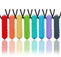 Sensory Chew Necklace Buddy 8 Pack, Diamond Shape Chew Toys for Autistic Children with ADHD, SPD, Biting, Silicone Teething Necklace Chewy Toys for Autism Reduce Chewing Anxiety Fidget
