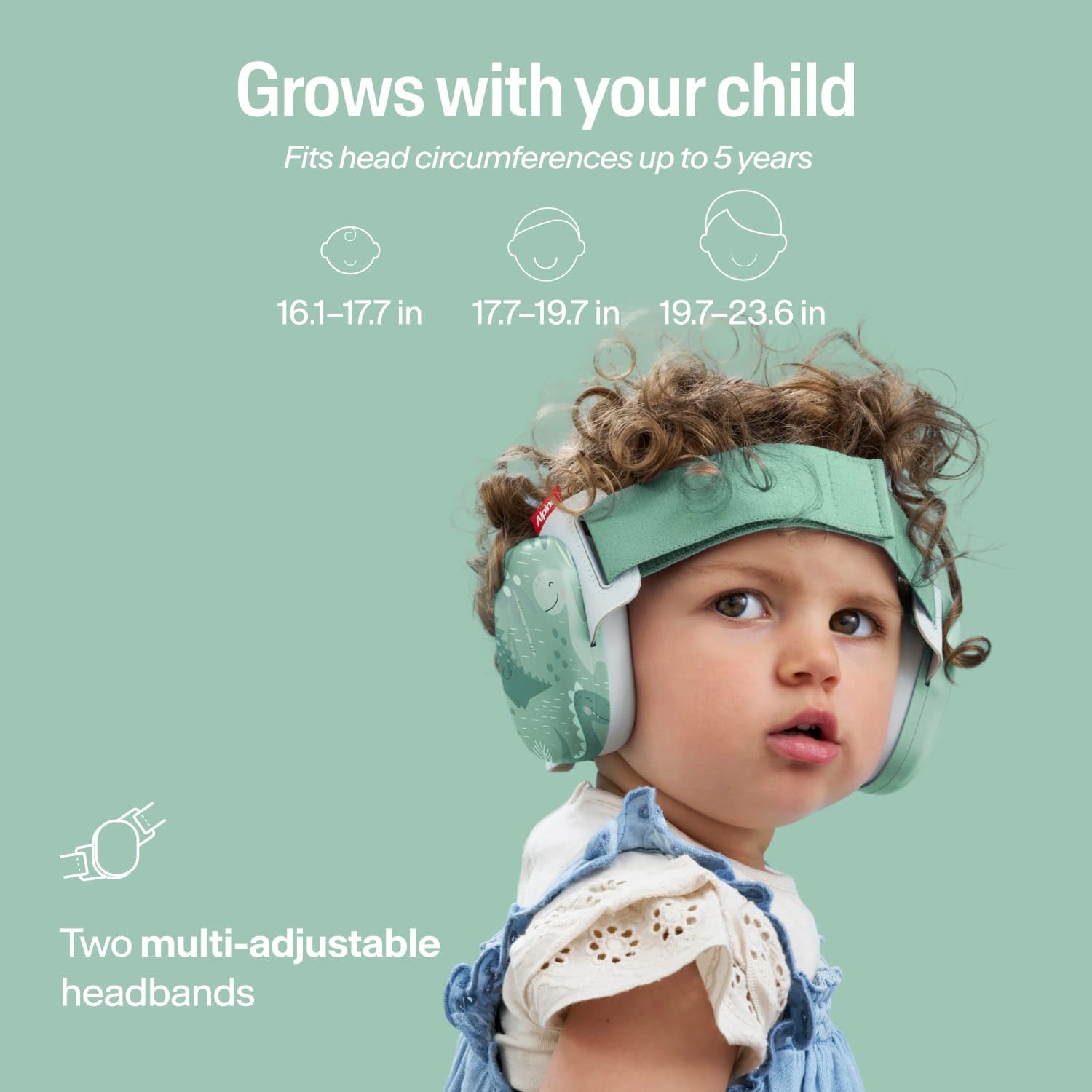Alpine Muffy Baby Ear Defender for Babies and Toddlers up to 36 Months - CE & UKCA Certified - Noise Reduction Earmuffs - Comfortable Baby Headphones Against Hearing Damage & Improves Sleep - Blue