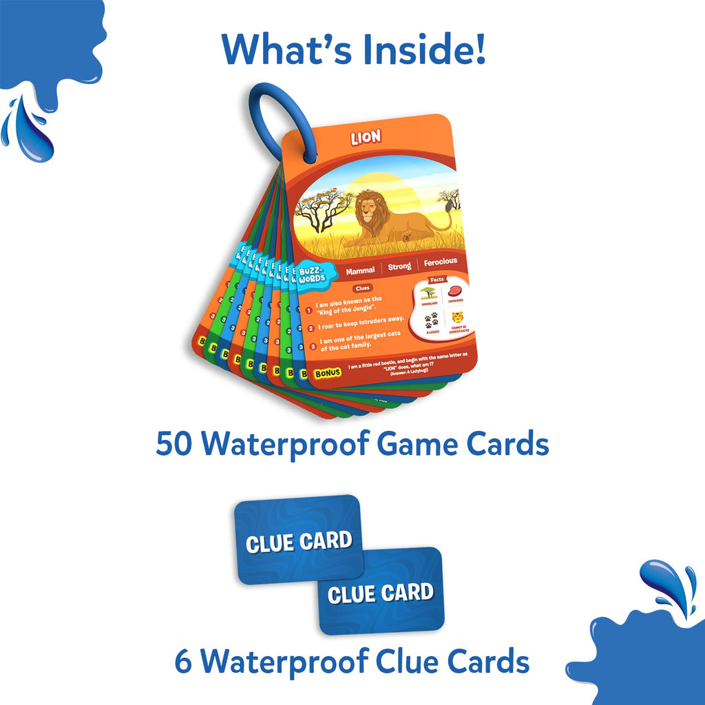Skillmatics Guess in 10 Animal Planet, Card Game, Perfect for Boys, Girls, Kids, Teens, Adults Who Love Animals, Trivia Games, Travel Games, Gifts for Ages 6, 7, 8, 9, 10, and Up