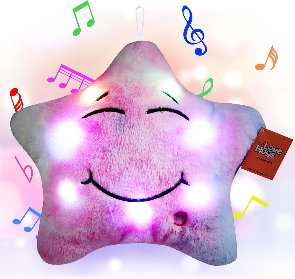 Musical Star Teddy Sensory Light - Sensory Toys For Autism - Sleep Aid For Kids - Light Up Toys Sensory Twinkle Twinkle Little Star Toy