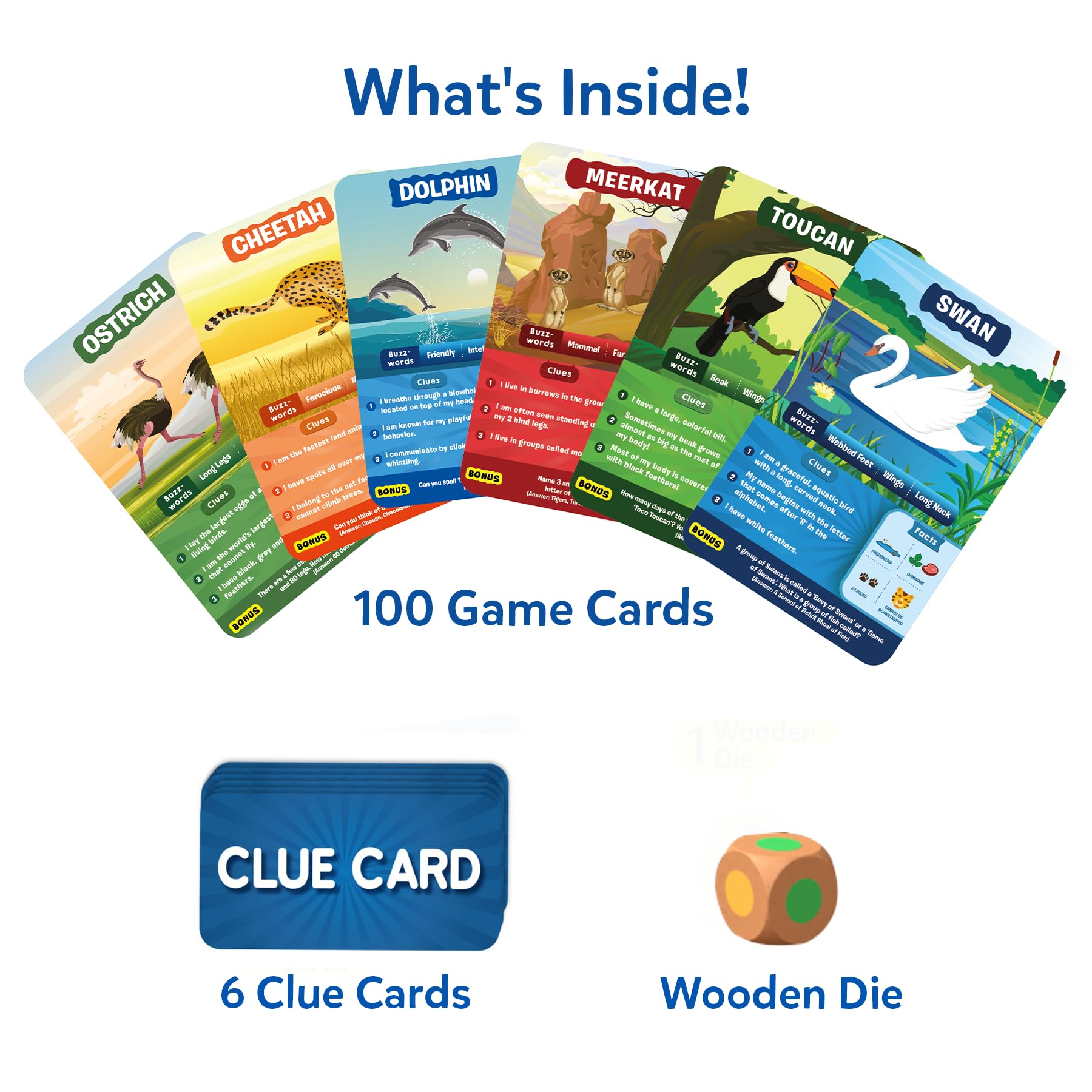 Skillmatics Guess in 10 Animal Planet, Card Game, Perfect for Boys, Girls, Kids, Teens, Adults Who Love Animals, Trivia Games, Travel Games, Gifts for Ages 6, 7, 8, 9, 10, and Up