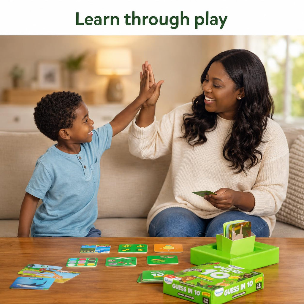 Skillmatics Guess in 10 Animal Planet, Card Game, Perfect for Boys, Girls, Kids, Teens, Adults Who Love Animals, Trivia Games, Travel Games, Gifts for Ages 6, 7, 8, 9, 10, and Up