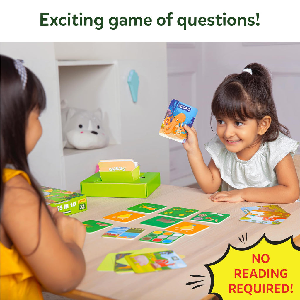 Skillmatics Guess in 10 Animal Planet, Card Game, Perfect for Boys, Girls, Kids, Teens, Adults Who Love Animals, Trivia Games, Travel Games, Gifts for Ages 6, 7, 8, 9, 10, and Up