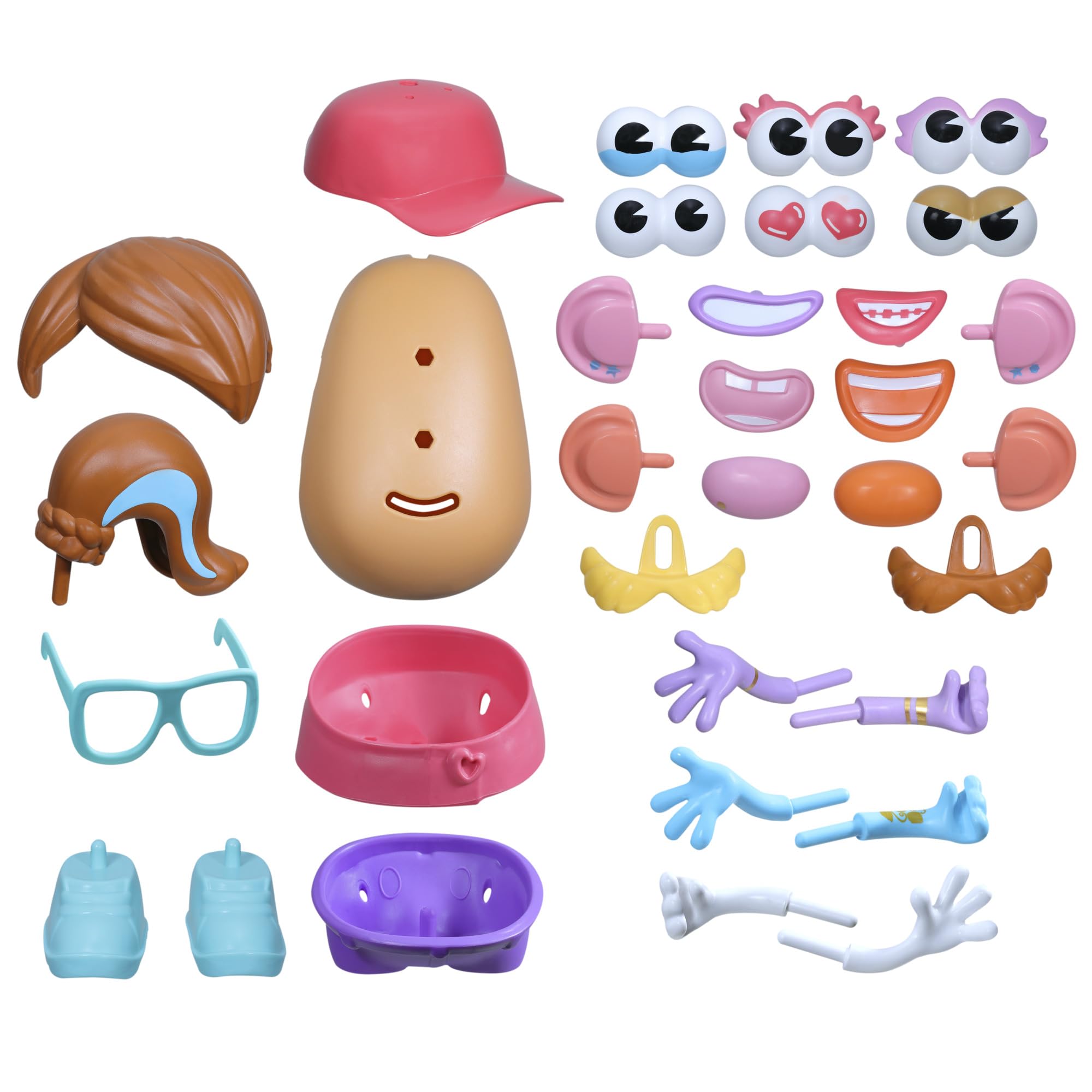 Mr. Potato Head Playskool, Fun Figure Toddler Toy for Girls and Boys, Classic Mix and Match Toys, Black