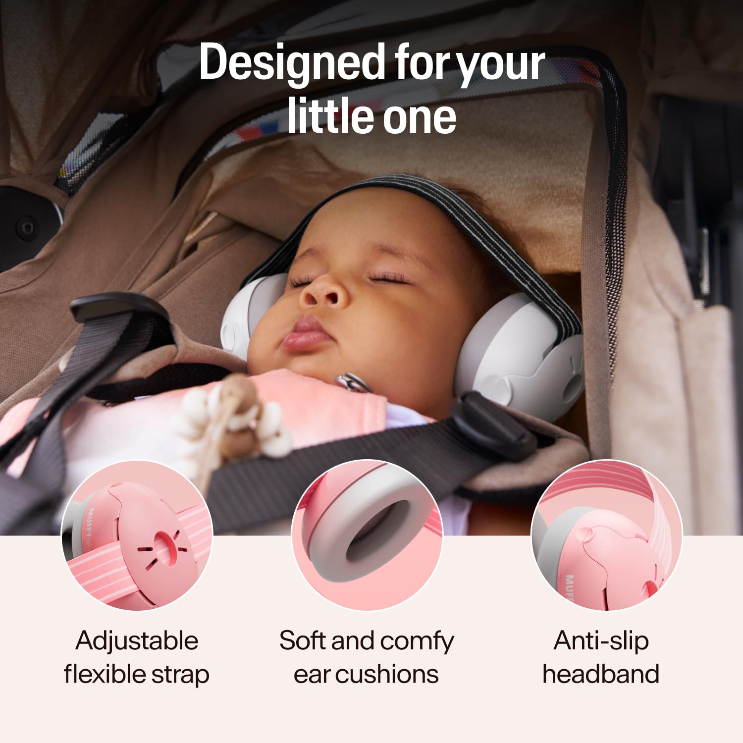 Alpine Muffy Baby Ear Defender for Babies and Toddlers up to 36 Months - CE & UKCA Certified - Noise Reduction Earmuffs - Comfortable Baby Headphones Against Hearing Damage & Improves Sleep - Blue