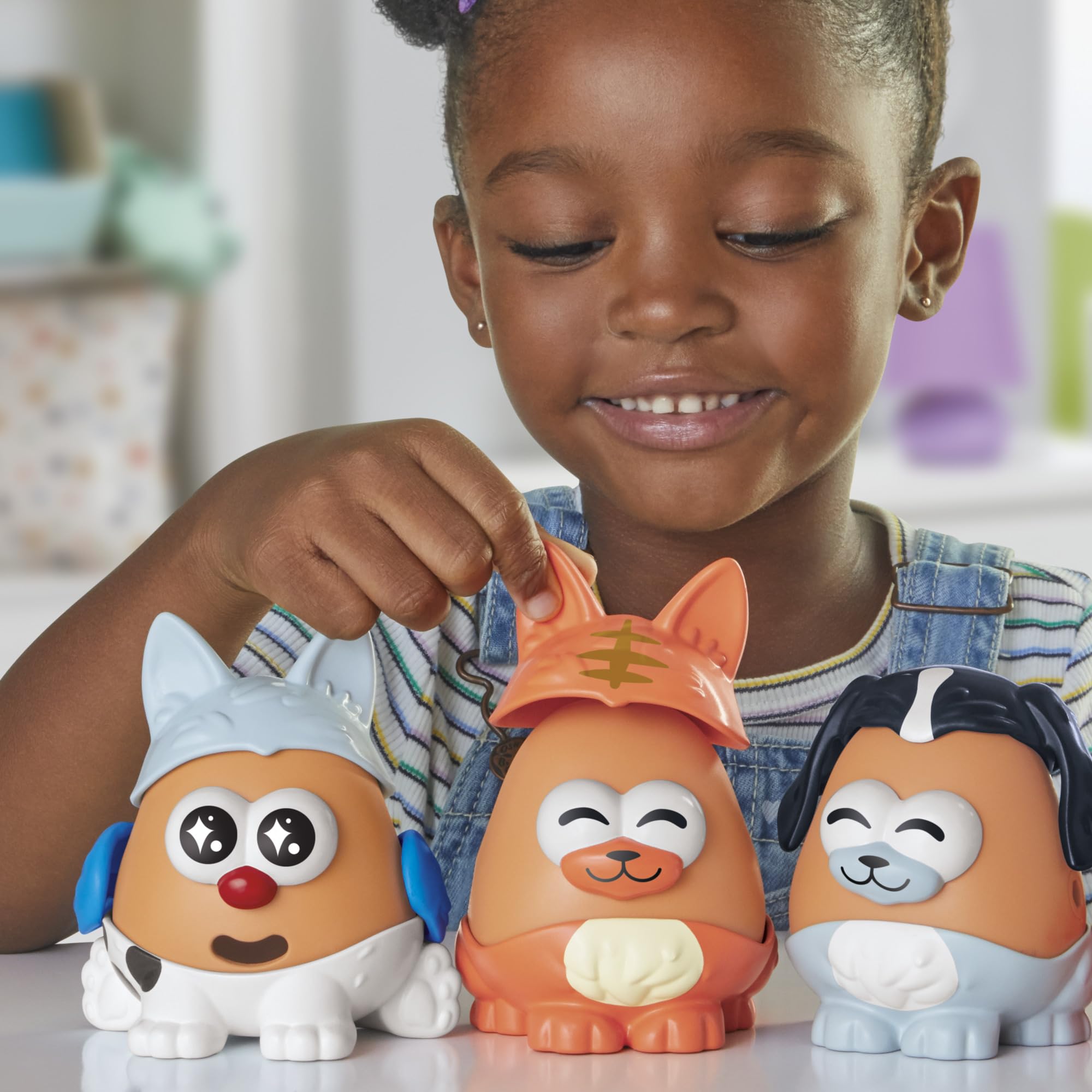 Mr. Potato Head Playskool, Fun Figure Toddler Toy for Girls and Boys, Classic Mix and Match Toys, Black