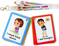 Communication Cards for Non Verbal Children and Adults, Autism Special Needs Visual Communication Aid Flash Cards (ENGLISH)