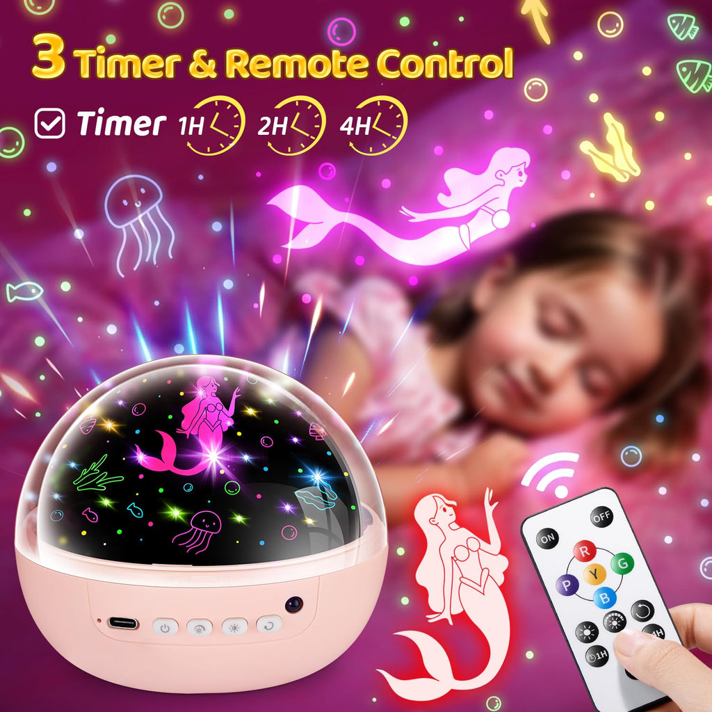 Sensory Toys Baby Toys,93 Lighting Mode Sensory Lights,Dimmable+Timer+Remote Star Projector Baby Lights Projector,360°Rotate Baby Night Light Kids Night Light Projector,Baby Boy Gifts Baby Girl Gifts