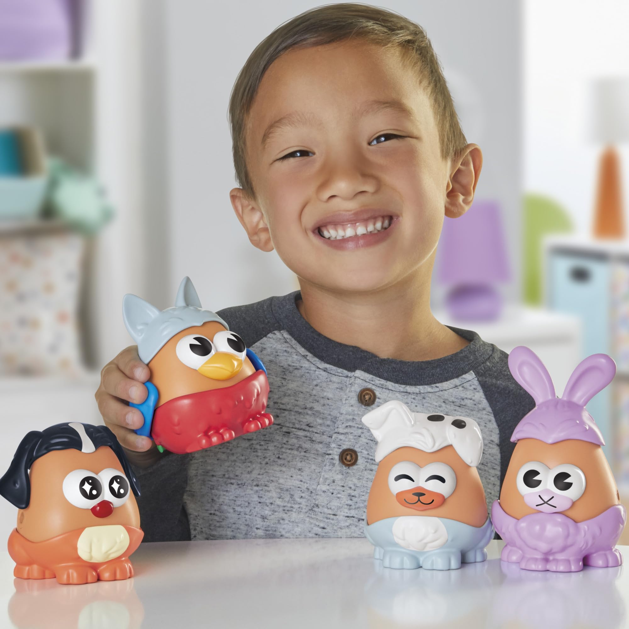 Mr. Potato Head Playskool, Fun Figure Toddler Toy for Girls and Boys, Classic Mix and Match Toys, Black
