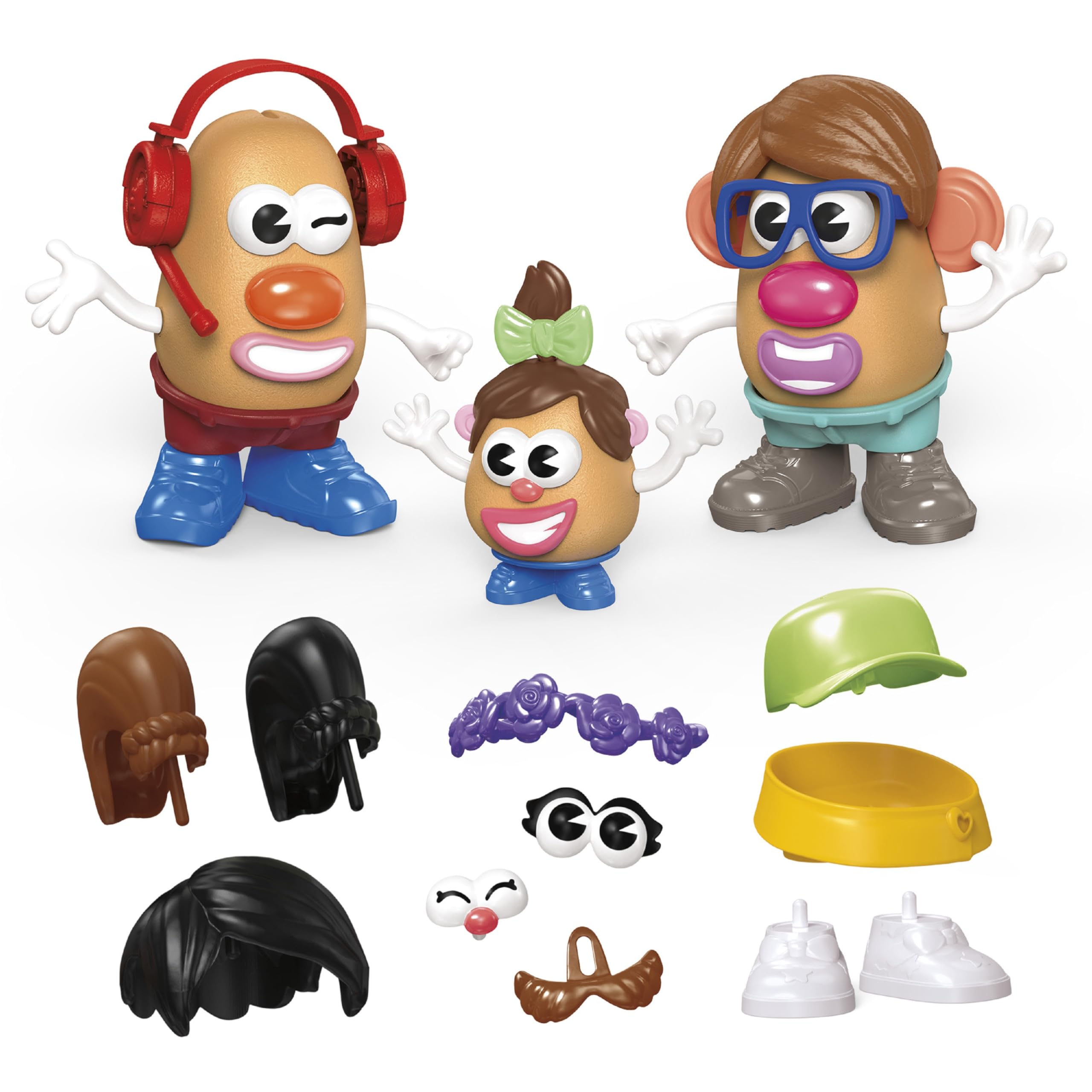 Mr. Potato Head Playskool, Fun Figure Toddler Toy for Girls and Boys, Classic Mix and Match Toys, Black