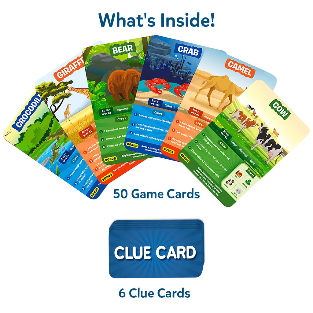 Skillmatics Guess in 10 Animal Planet, Card Game, Perfect for Boys, Girls, Kids, Teens, Adults Who Love Animals, Trivia Games, Travel Games, Gifts for Ages 6, 7, 8, 9, 10, and Up