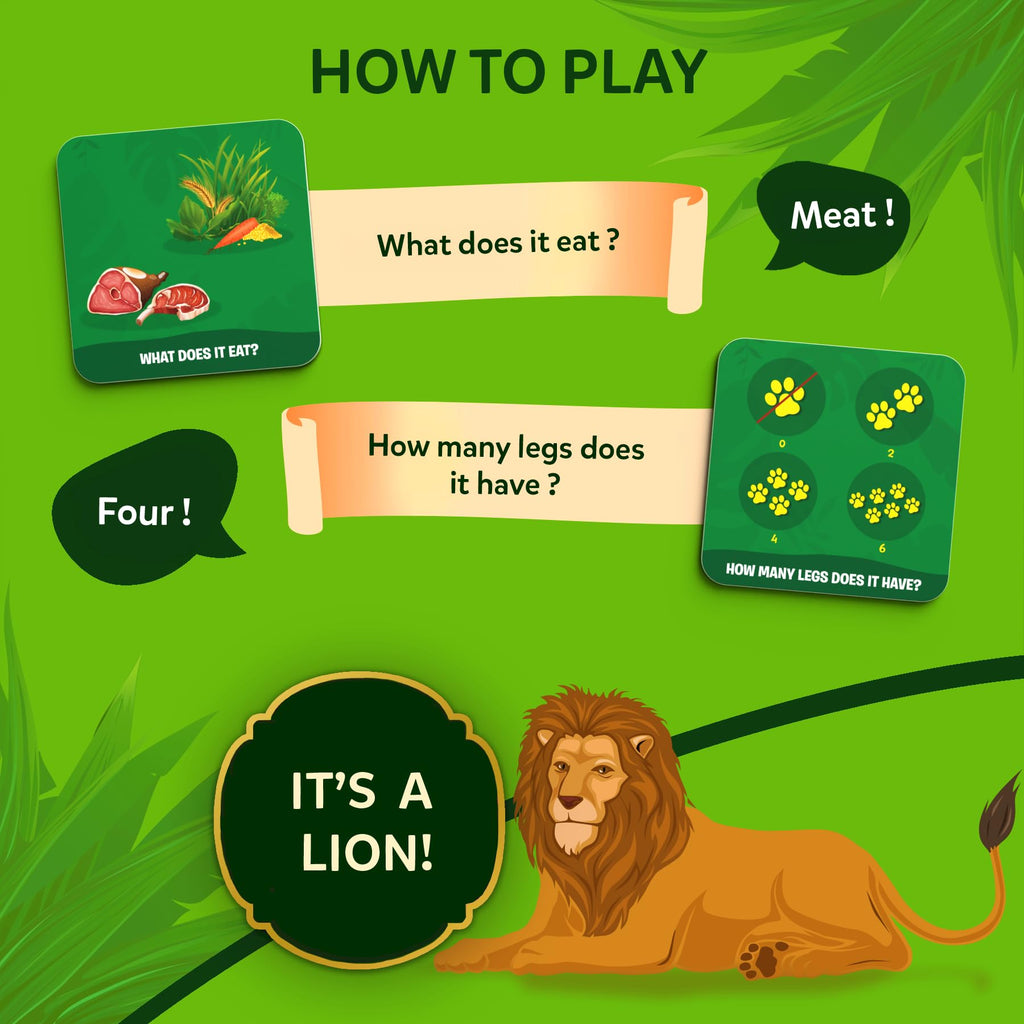 Skillmatics Guess in 10 Animal Planet, Card Game, Perfect for Boys, Girls, Kids, Teens, Adults Who Love Animals, Trivia Games, Travel Games, Gifts for Ages 6, 7, 8, 9, 10, and Up