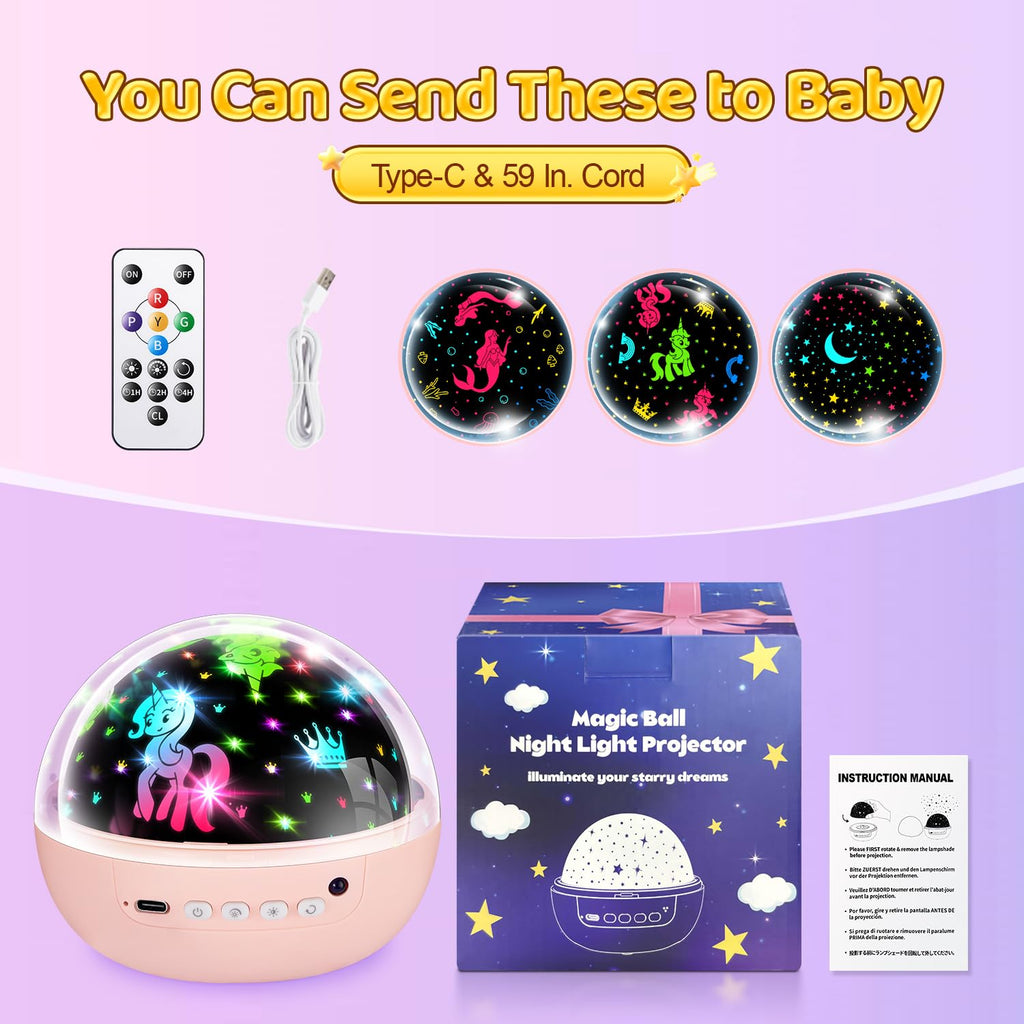Sensory Toys Baby Toys,93 Lighting Mode Sensory Lights,Dimmable+Timer+Remote Star Projector Baby Lights Projector,360°Rotate Baby Night Light Kids Night Light Projector,Baby Boy Gifts Baby Girl Gifts