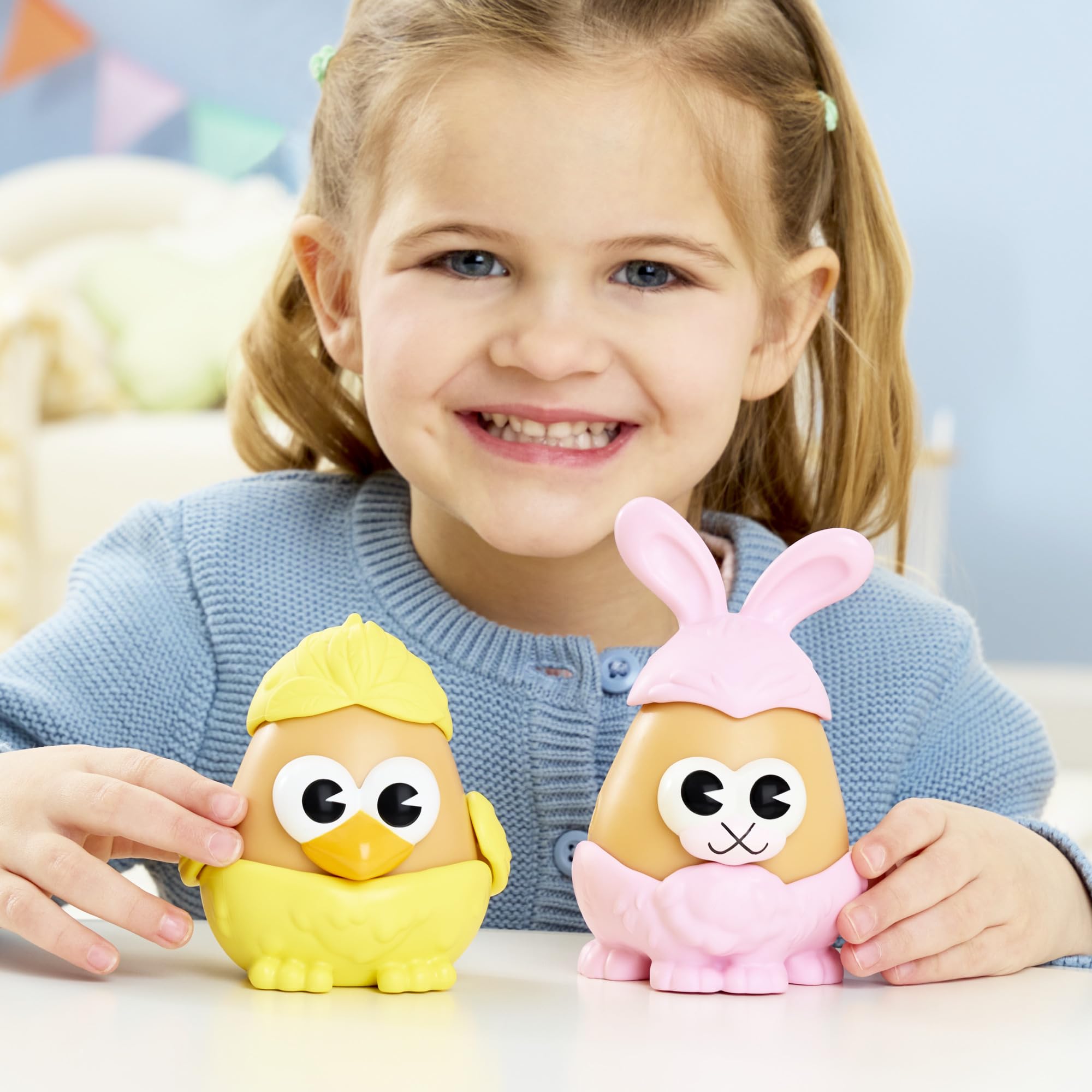 Mr. Potato Head Playskool, Fun Figure Toddler Toy for Girls and Boys, Classic Mix and Match Toys, Black