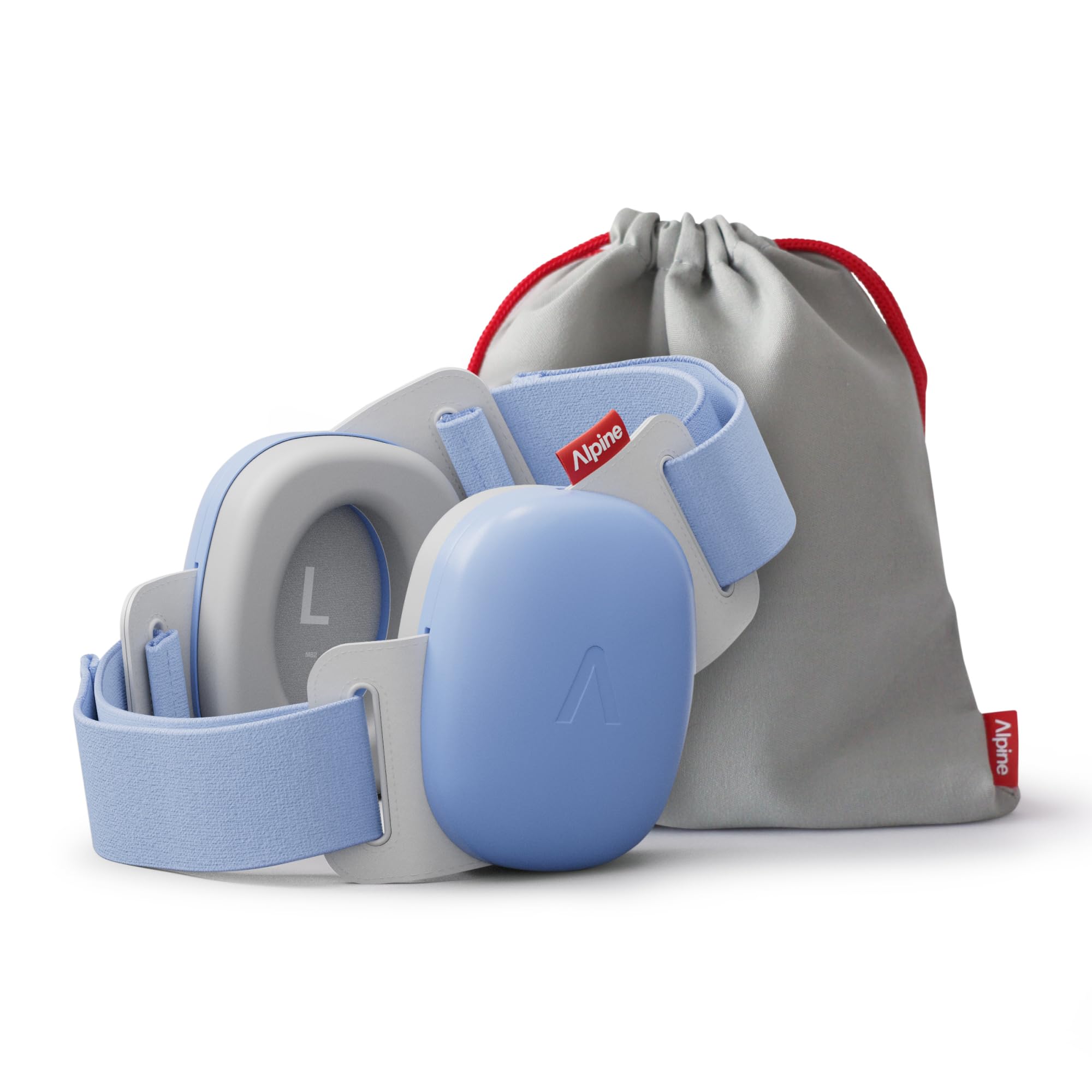 Alpine Muffy Baby Ear Defender for Babies and Toddlers up to 36 Months - CE & UKCA Certified - Noise Reduction Earmuffs - Comfortable Baby Headphones Against Hearing Damage & Improves Sleep - Blue