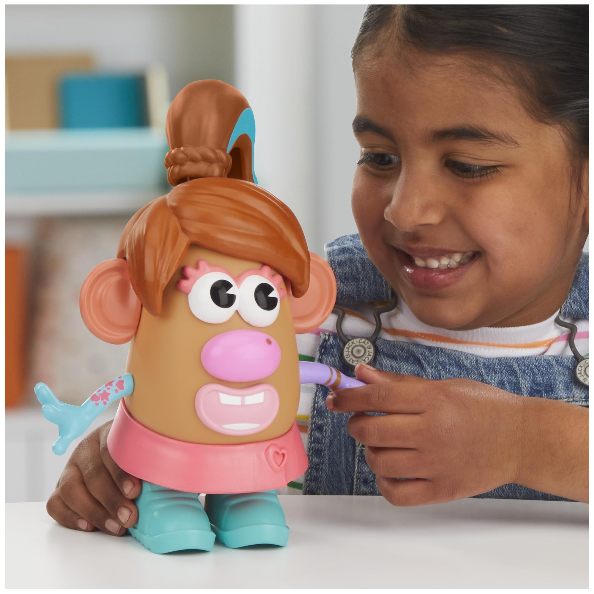 Mr. Potato Head Playskool, Fun Figure Toddler Toy for Girls and Boys, Classic Mix and Match Toys, Black