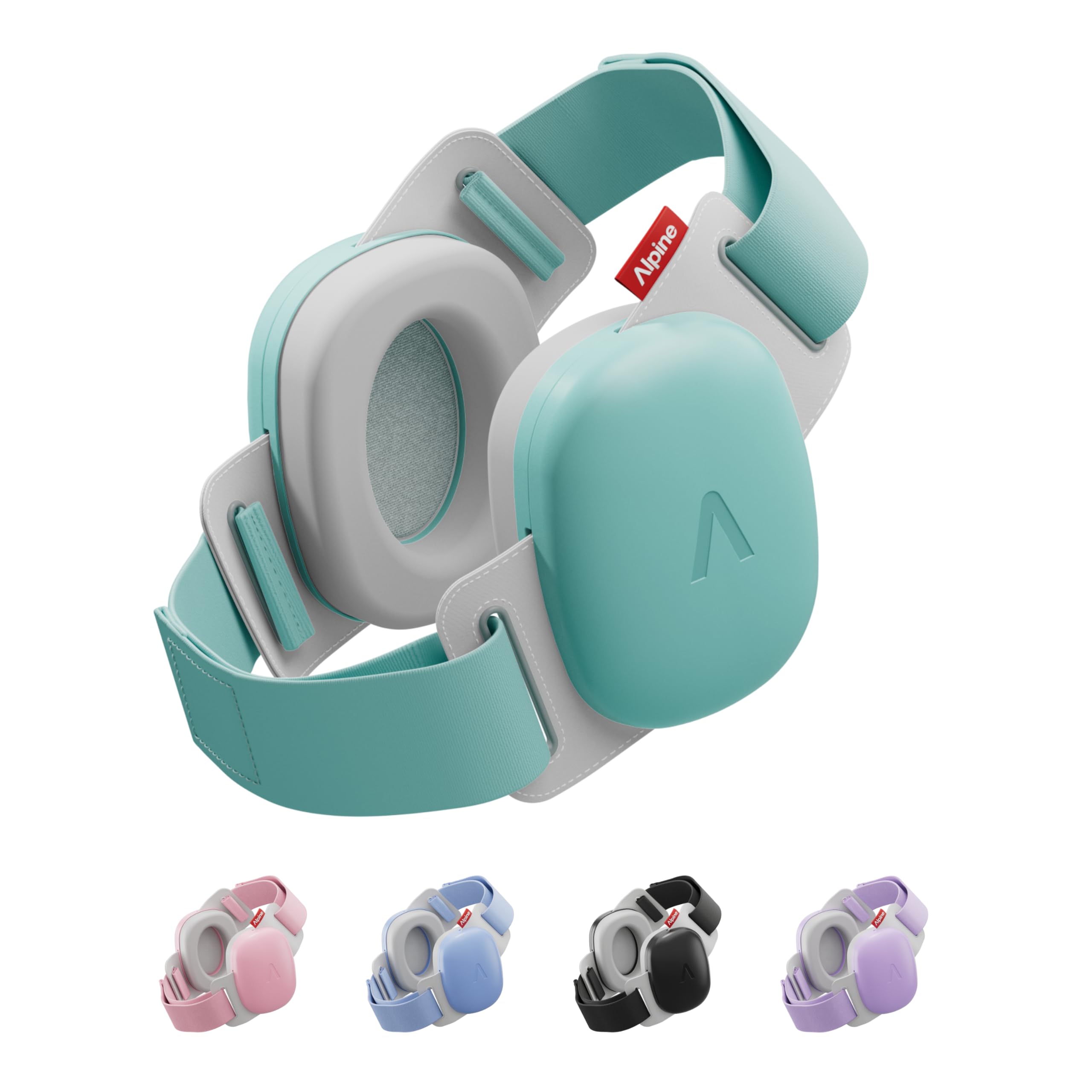 Alpine Muffy Baby Ear Defender for Babies and Toddlers up to 36 Months - CE & UKCA Certified - Noise Reduction Earmuffs - Comfortable Baby Headphones Against Hearing Damage & Improves Sleep - Blue