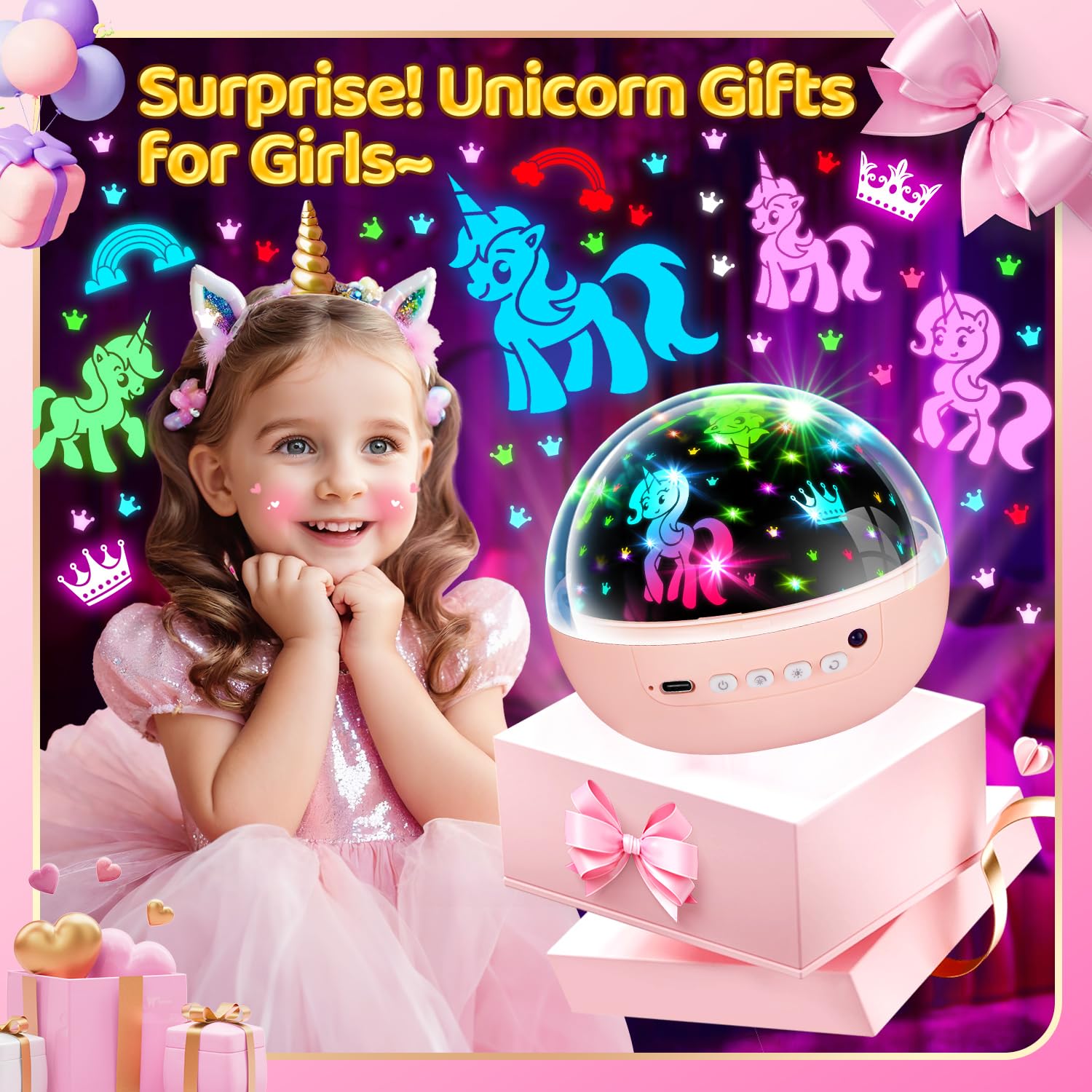 Sensory Toys Baby Toys,93 Lighting Mode Sensory Lights,Dimmable+Timer+Remote Star Projector Baby Lights Projector,360°Rotate Baby Night Light Kids Night Light Projector,Baby Boy Gifts Baby Girl Gifts