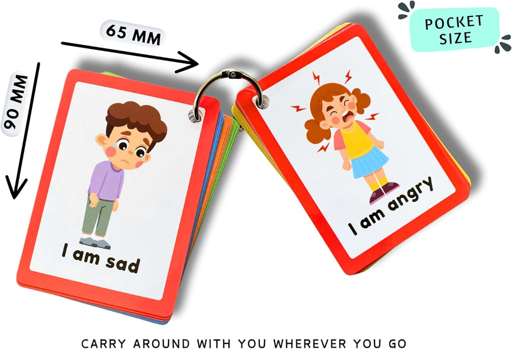 Communication Cards for Non Verbal Children and Adults, Autism Special Needs Visual Communication Aid Flash Cards (ENGLISH)