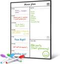 Smart Panda A3 Magnetic Whiteboard Fridge Calendar - Meal Planner and Shopping List White Board - Memo Board and Family Planner Notice Board - Weekly