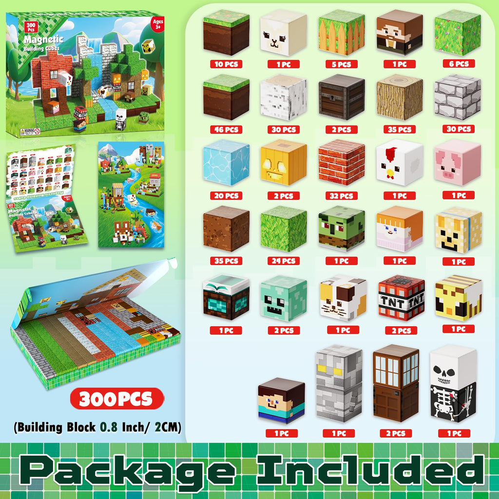 ToyUnited Magnetic Blocks - 100PCS Magnetic Building Blocks Tiles Cubes Stacking, Creative Construction Toys STEM Montessori Sensory Toys for Kids Boys Girls Ages 3 4 5 6 7 8 9 10 Birthday Gifts