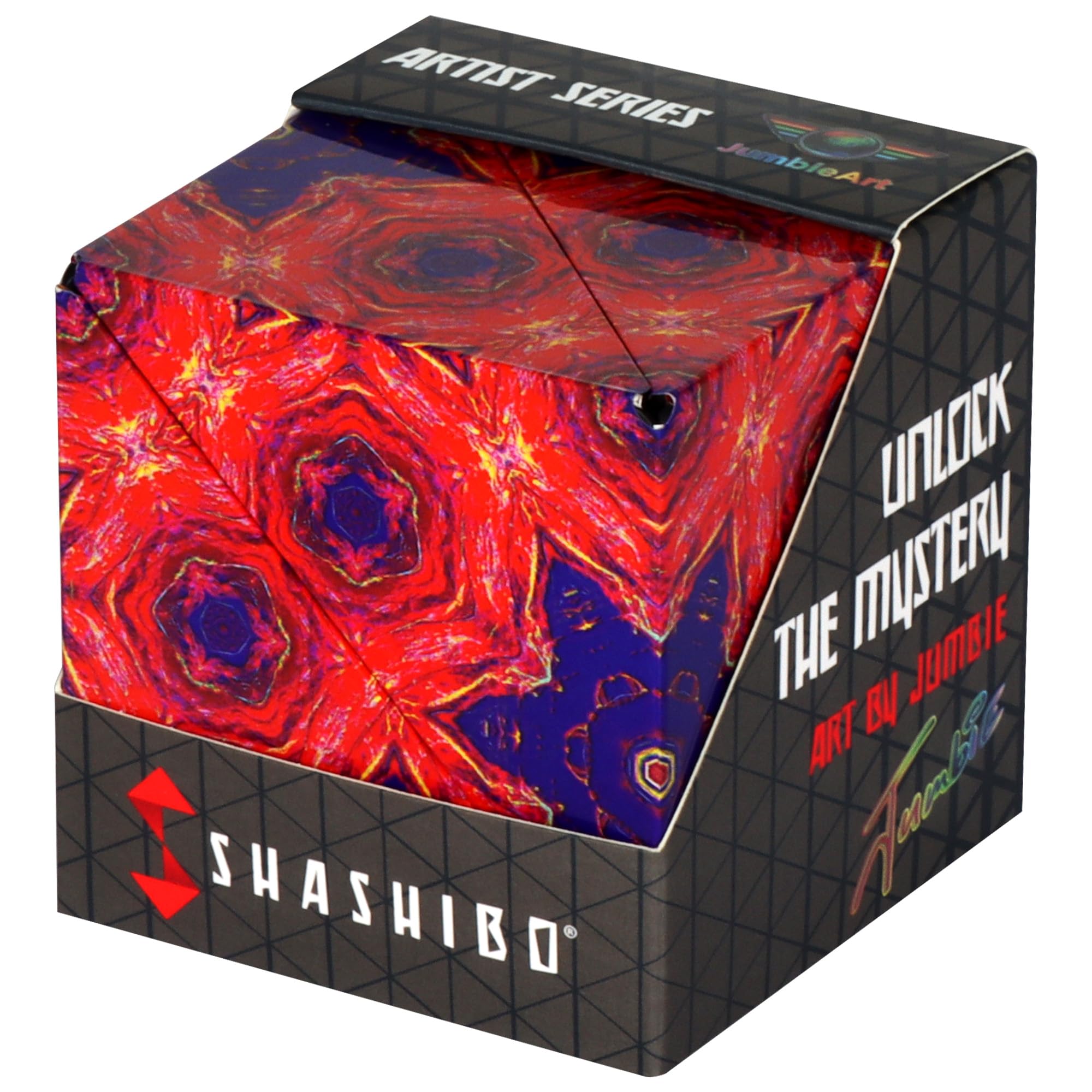 Shashibo Shape Shifting Box - Award-Winning STEM Fidget Toy with Ultra Strong Magnets - Puzzle Cube Transforms Into 100+ Shapes, Perfect Sensory Gift for Kids, Teens, and Adults (Spaced Out)