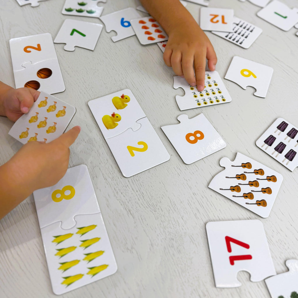 The Learning Journey Match It - Counting Memory Game For Kids - Helps Interactive Child Development, Problem-Solving and Counting Skills - Includes 30 Self-Correcting Puzzle Sets - For 4+ Years