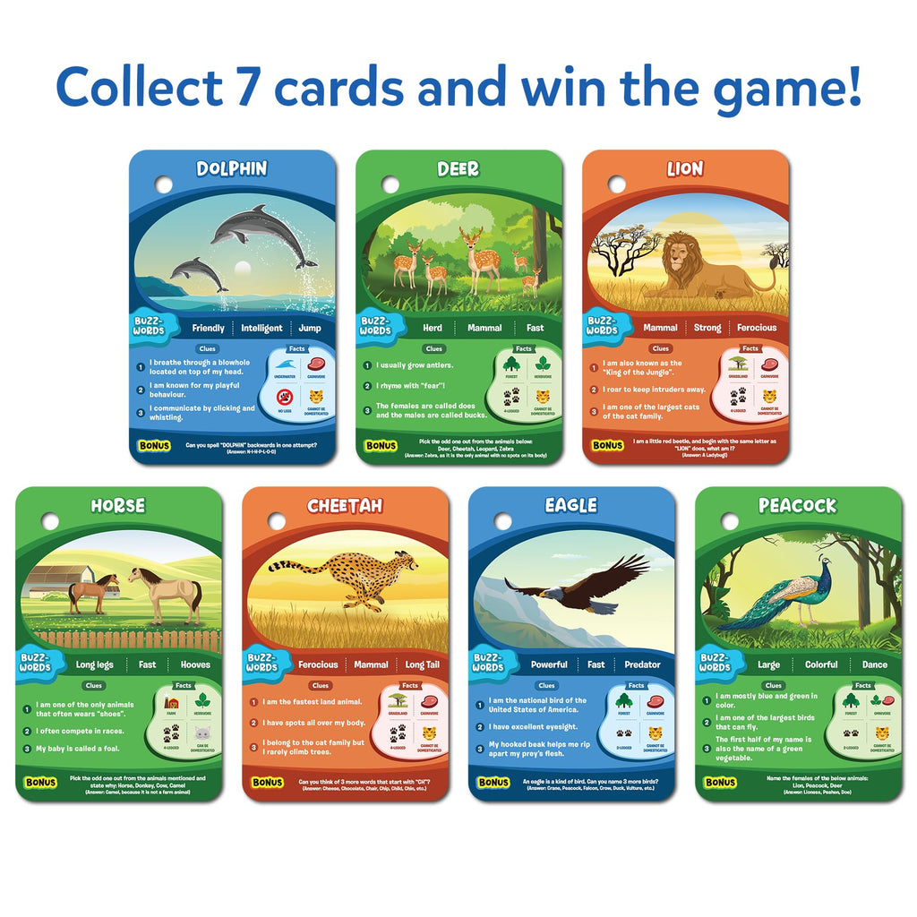 Skillmatics Guess in 10 Animal Planet, Card Game, Perfect for Boys, Girls, Kids, Teens, Adults Who Love Animals, Trivia Games, Travel Games, Gifts for Ages 6, 7, 8, 9, 10, and Up