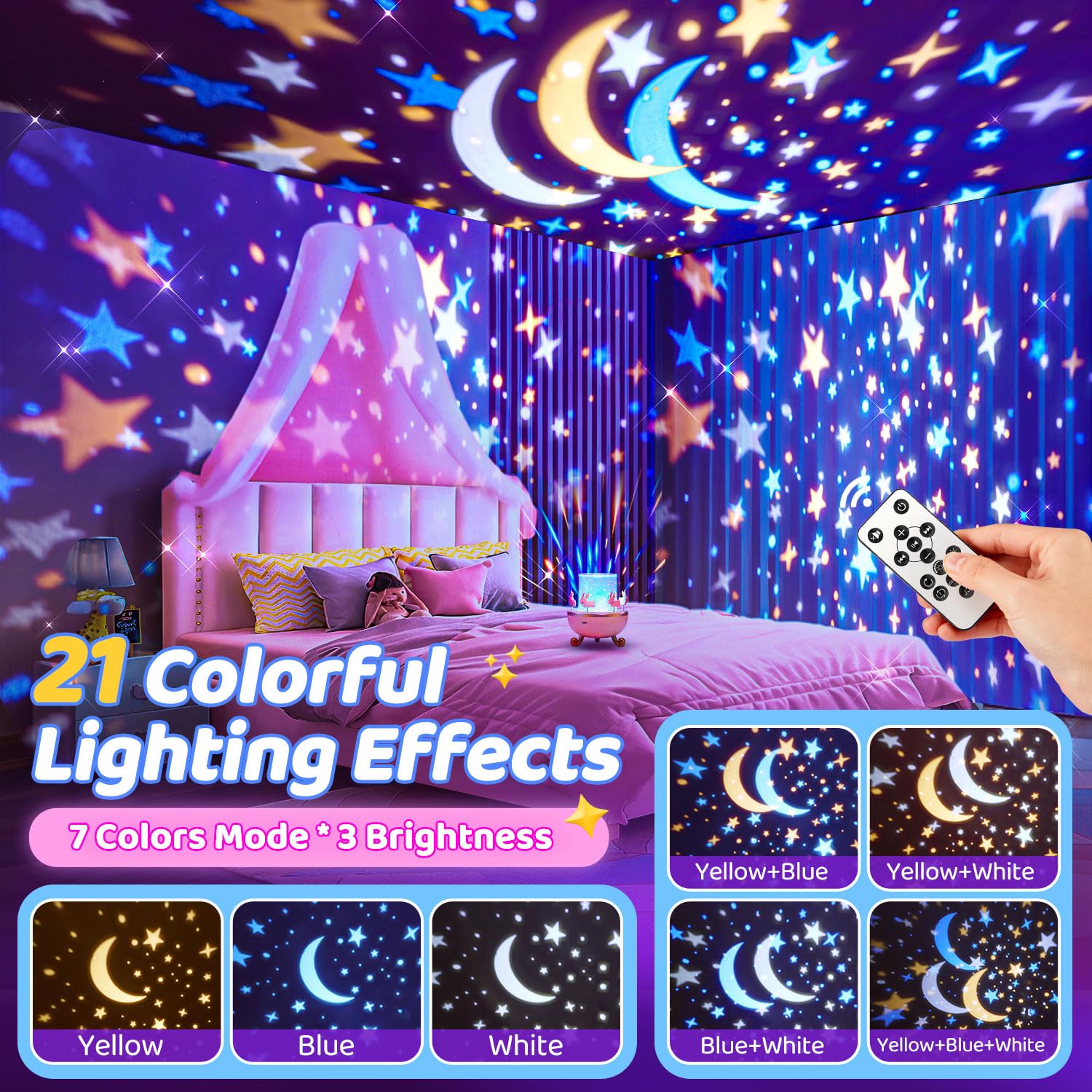 Egg Light Gifts for Kids Sound Machine | 15 Sleeping Sounds+14HD Films+7 Colors+360°Rotating | Easter Gifts for Kids Primal Hatch Dinosaur Egg Night Light for Nursery Boy Toys Hatch Sound Machine