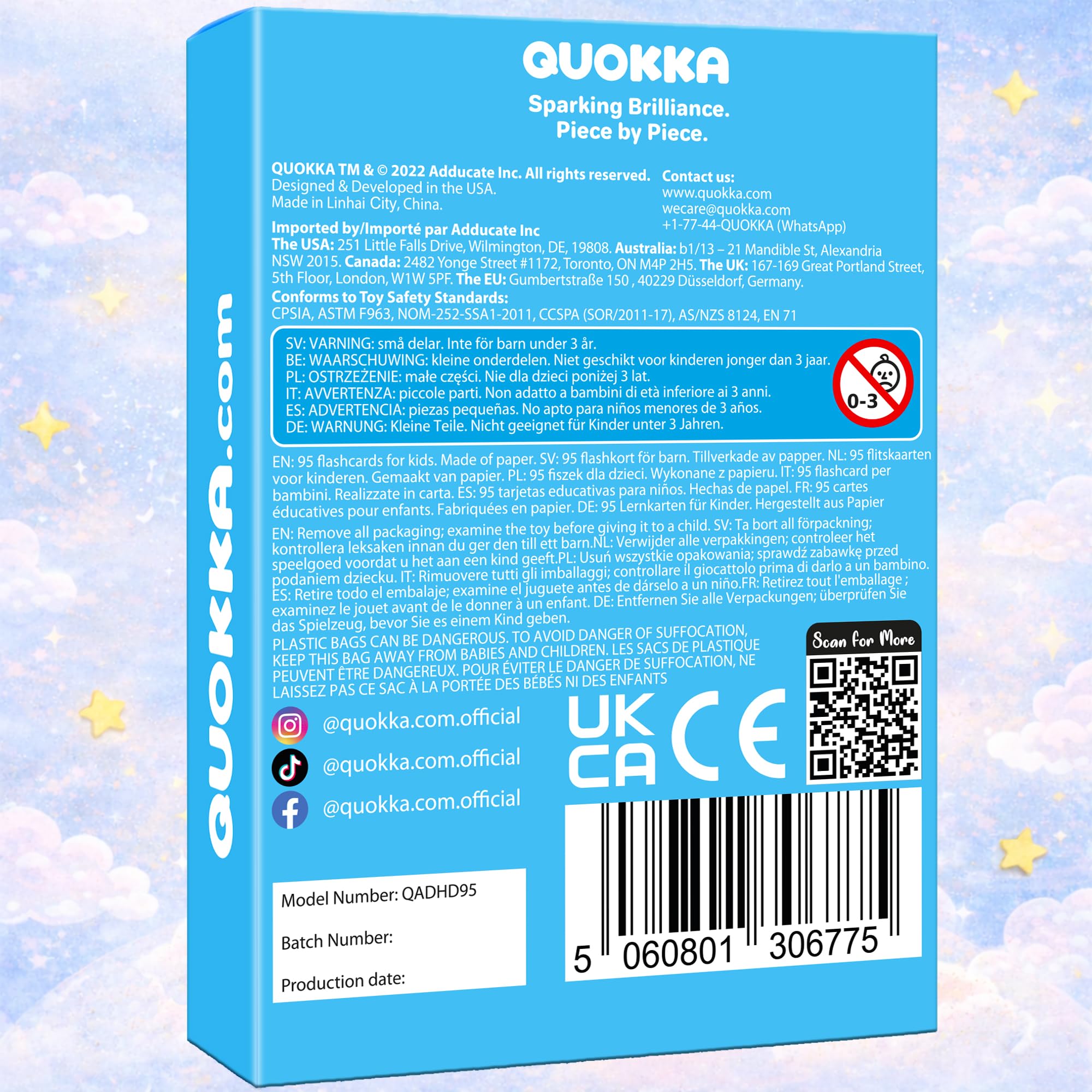 QUOKKA ADHD Tools for Kids – Emotional Regulation Tools for Kids in a Fun Flashcards Deck – Big Feelings Support, Focus Activities, Social Skills & Impulse Control Cards for Home or Classroom