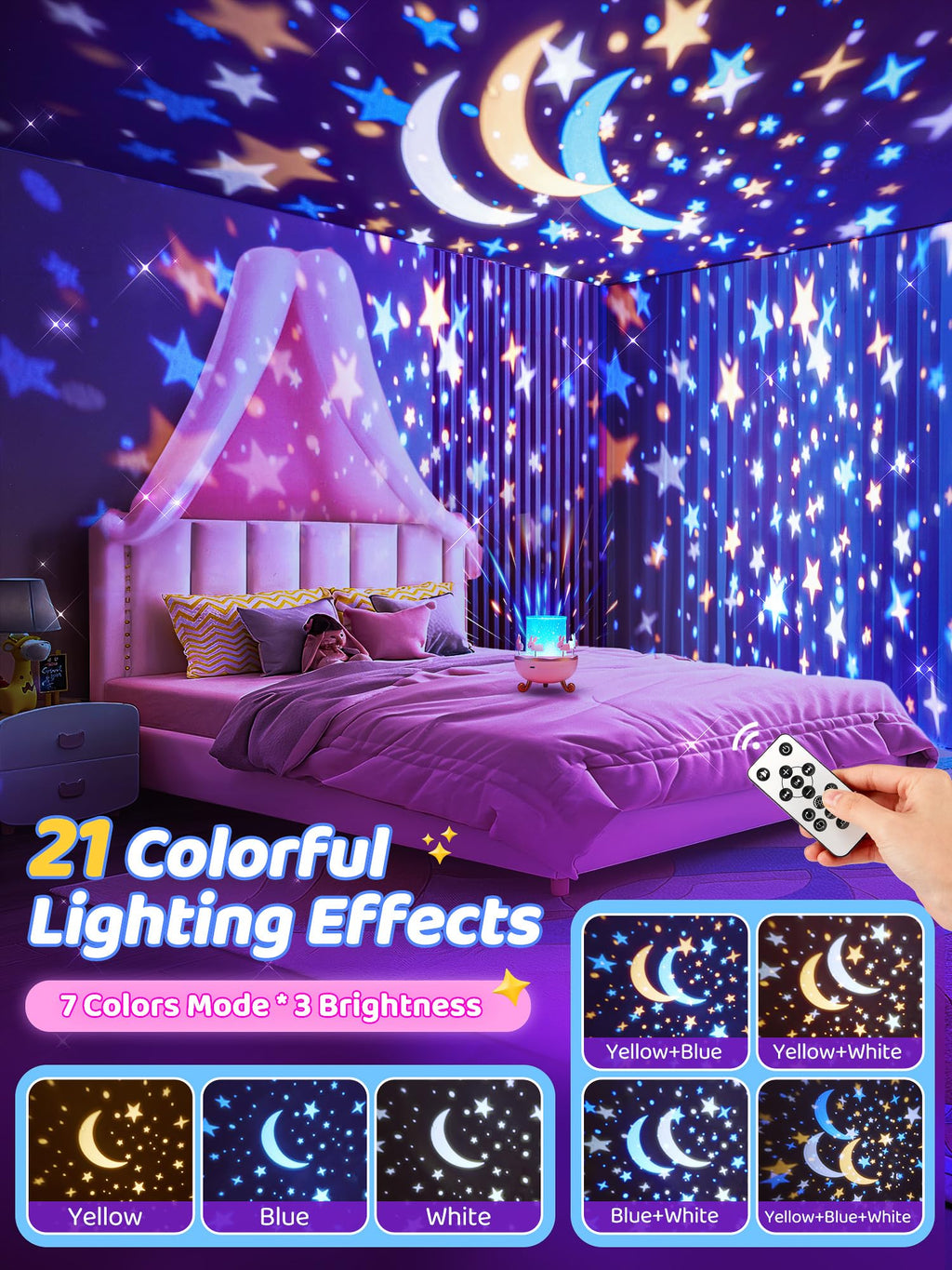 Egg Light Gifts for Kids Sound Machine | 15 Sleeping Sounds+14HD Films+7 Colors+360°Rotating | Easter Gifts for Kids Primal Hatch Dinosaur Egg Night Light for Nursery Boy Toys Hatch Sound Machine