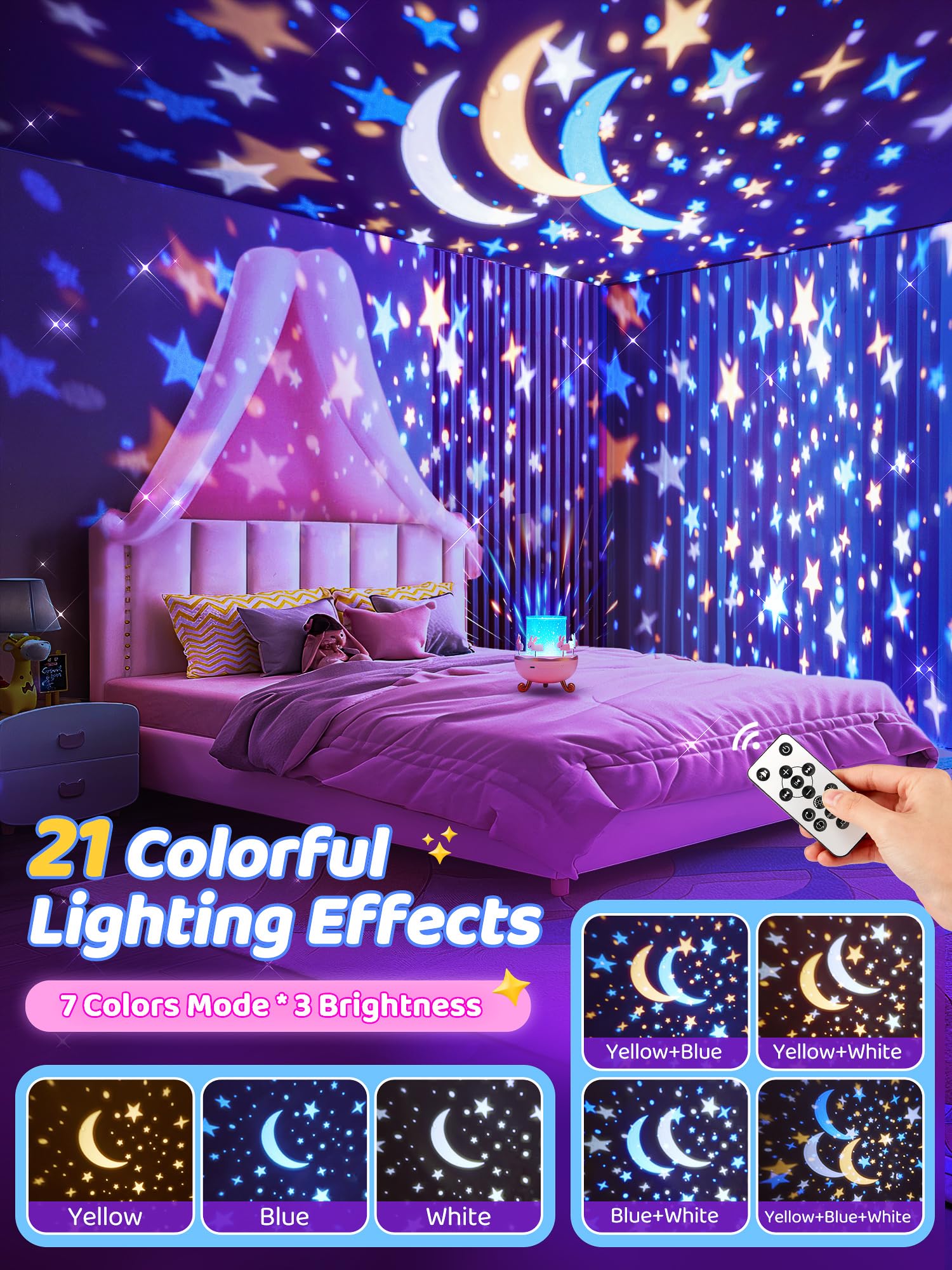 Egg Light Gifts for Kids Sound Machine | 15 Sleeping Sounds+14HD Films+7 Colors+360°Rotating | Easter Gifts for Kids Primal Hatch Dinosaur Egg Night Light for Nursery Boy Toys Hatch Sound Machine