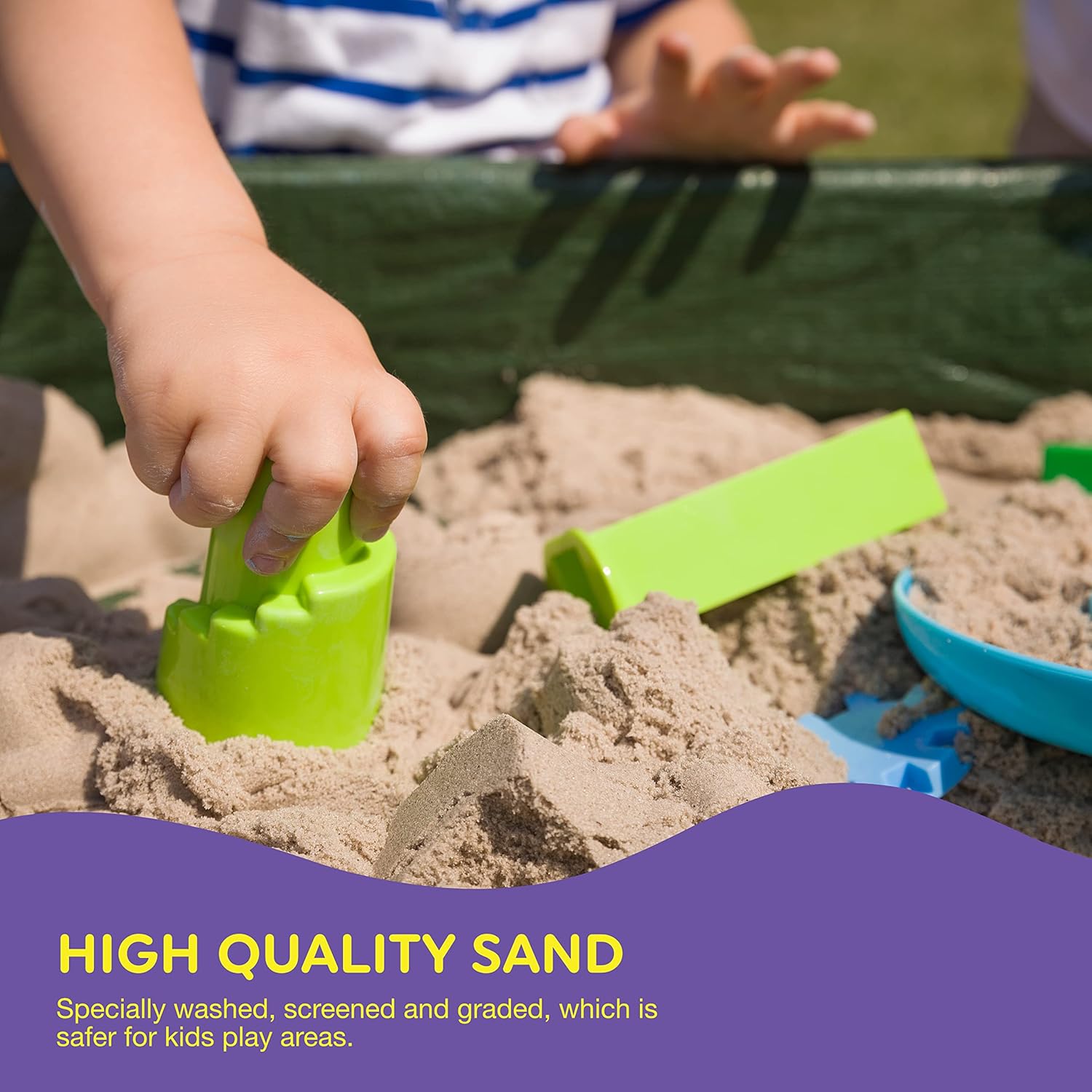 Rainbow Eco Play Sand - 20kg Natural, Non-Toxic Sand for Kids - Sandpit, Building, Sensory Play