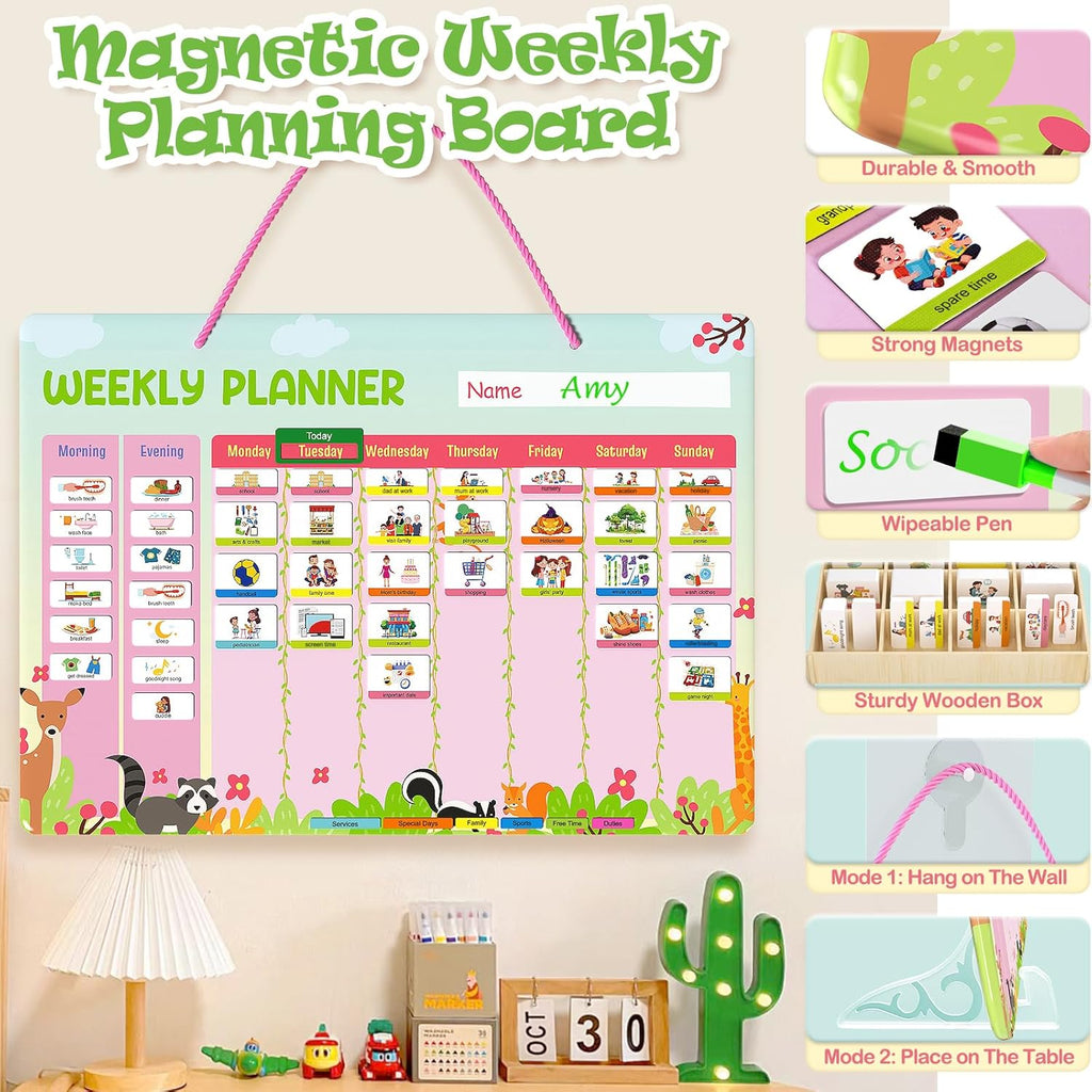 Visual Timetable Weekly Planner for Kids