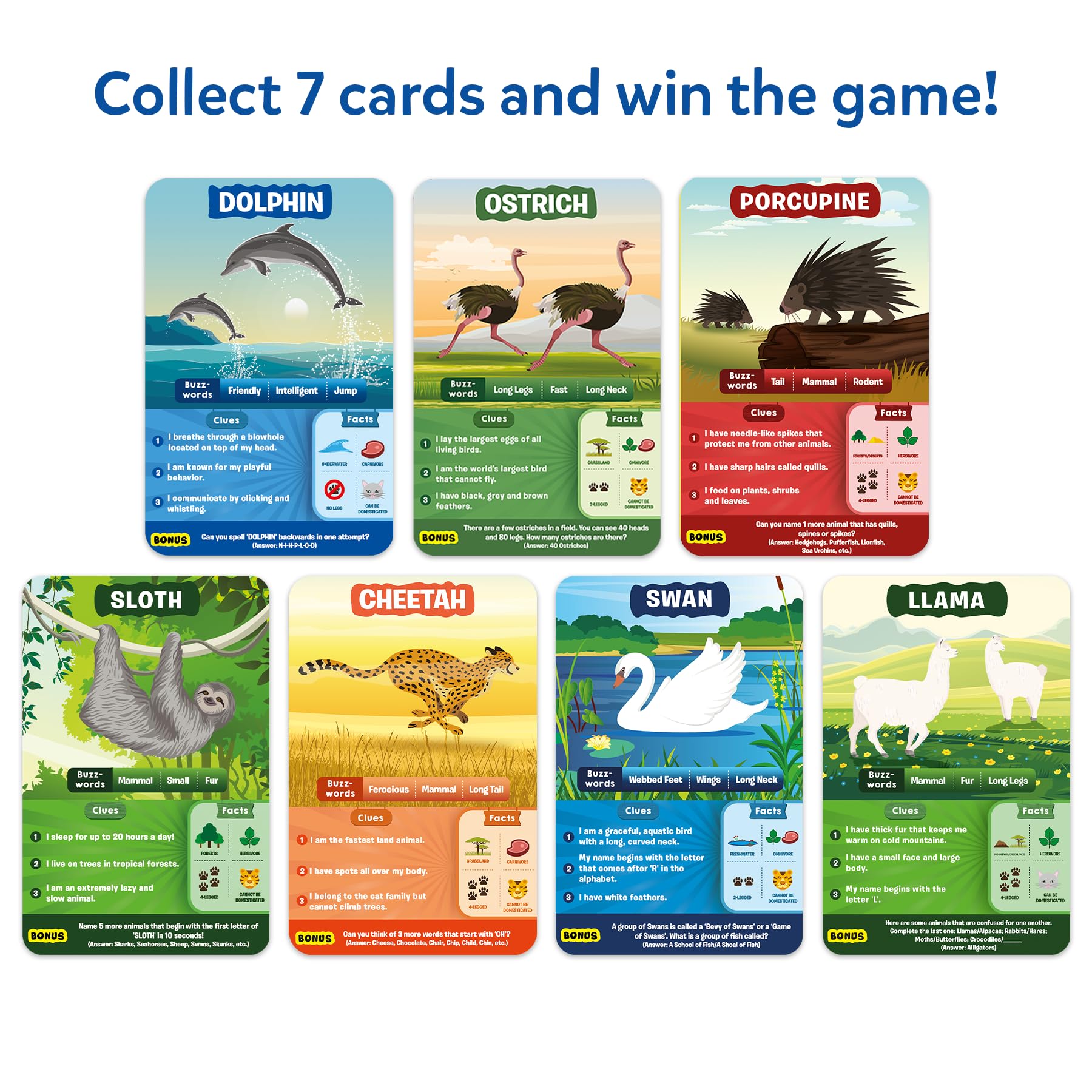 Skillmatics Guess in 10 Animal Planet, Card Game, Perfect for Boys, Girls, Kids, Teens, Adults Who Love Animals, Trivia Games, Travel Games, Gifts for Ages 6, 7, 8, 9, 10, and Up