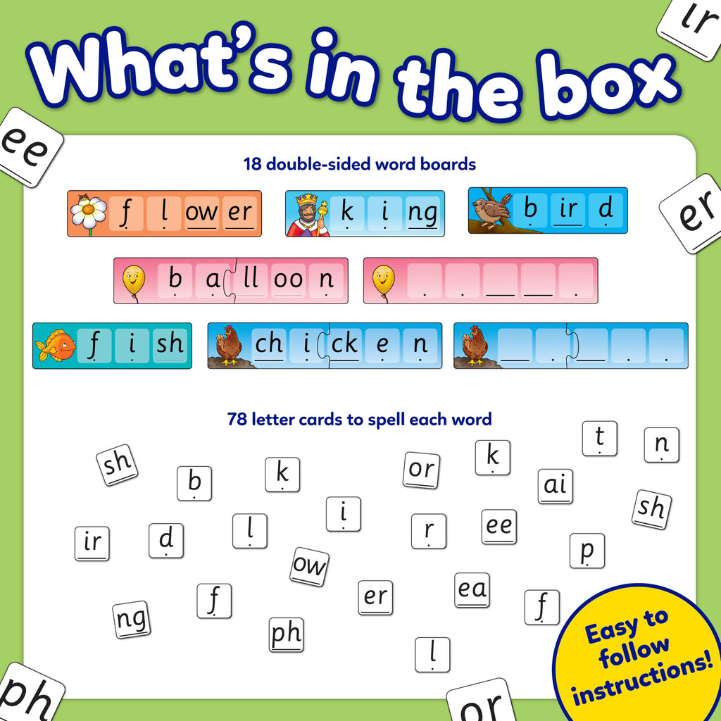 Orchard Toys Match and Spell Game - Kids Learning & Educational Toys with Sight Words & Flash Cards - Alphabet & Spelling Games for 4 Year Olds and Up - Word Building & Phonics Games for Boys & Girls