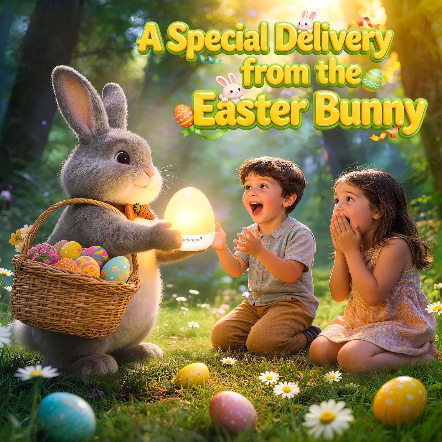 Egg Light Gifts for Kids Sound Machine | 15 Sleeping Sounds+14HD Films+7 Colors+360°Rotating | Easter Gifts for Kids Primal Hatch Dinosaur Egg Night Light for Nursery Boy Toys Hatch Sound Machine