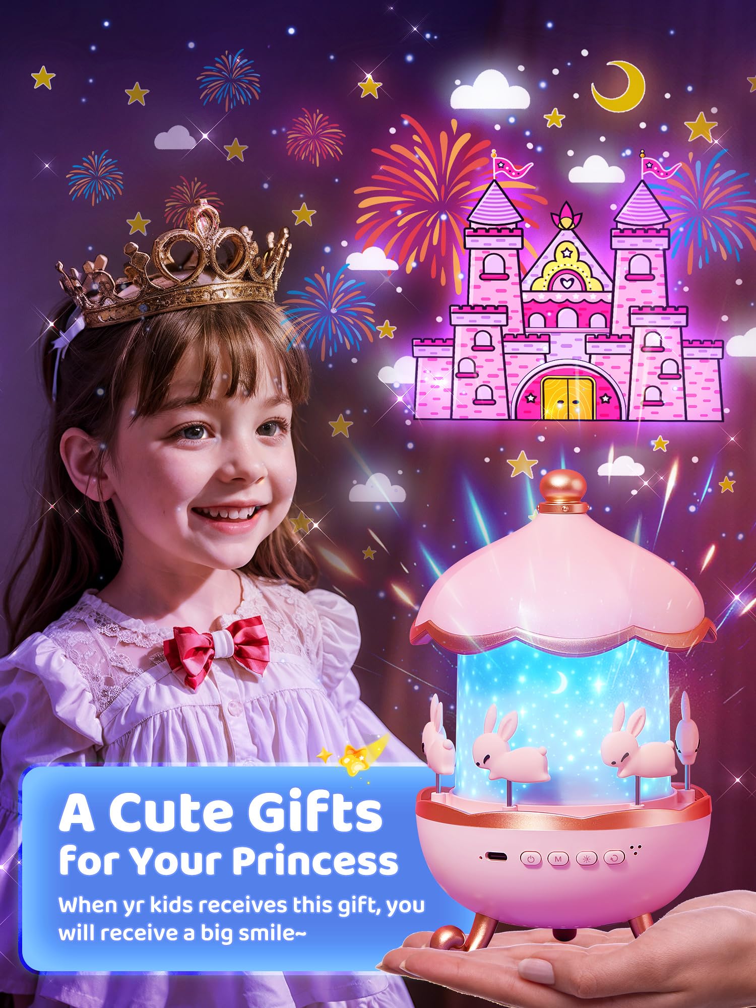 Egg Light Gifts for Kids Sound Machine | 15 Sleeping Sounds+14HD Films+7 Colors+360°Rotating | Easter Gifts for Kids Primal Hatch Dinosaur Egg Night Light for Nursery Boy Toys Hatch Sound Machine