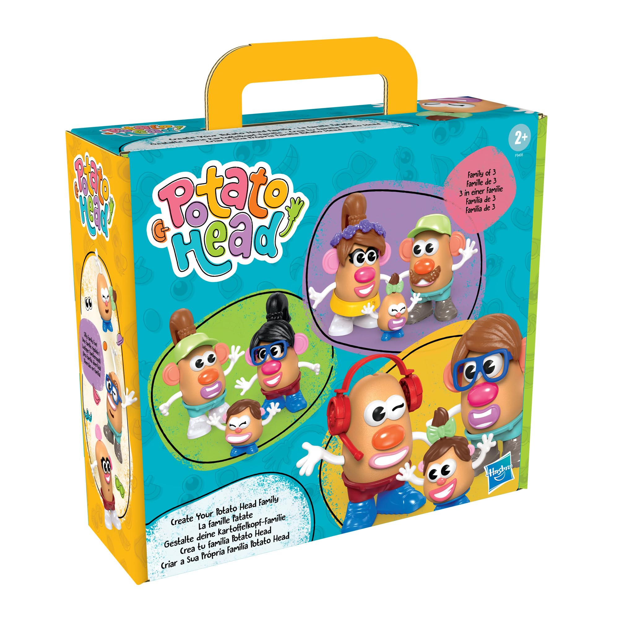 Mr. Potato Head Playskool, Fun Figure Toddler Toy for Girls and Boys, Classic Mix and Match Toys, Black