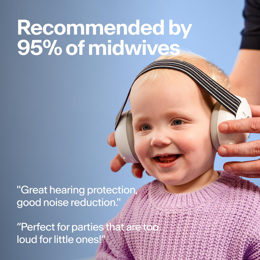 Alpine Muffy Baby Ear Defender for Babies and Toddlers up to 36 Months - CE & UKCA Certified - Noise Reduction Earmuffs - Comfortable Baby Headphones Against Hearing Damage & Improves Sleep - Blue