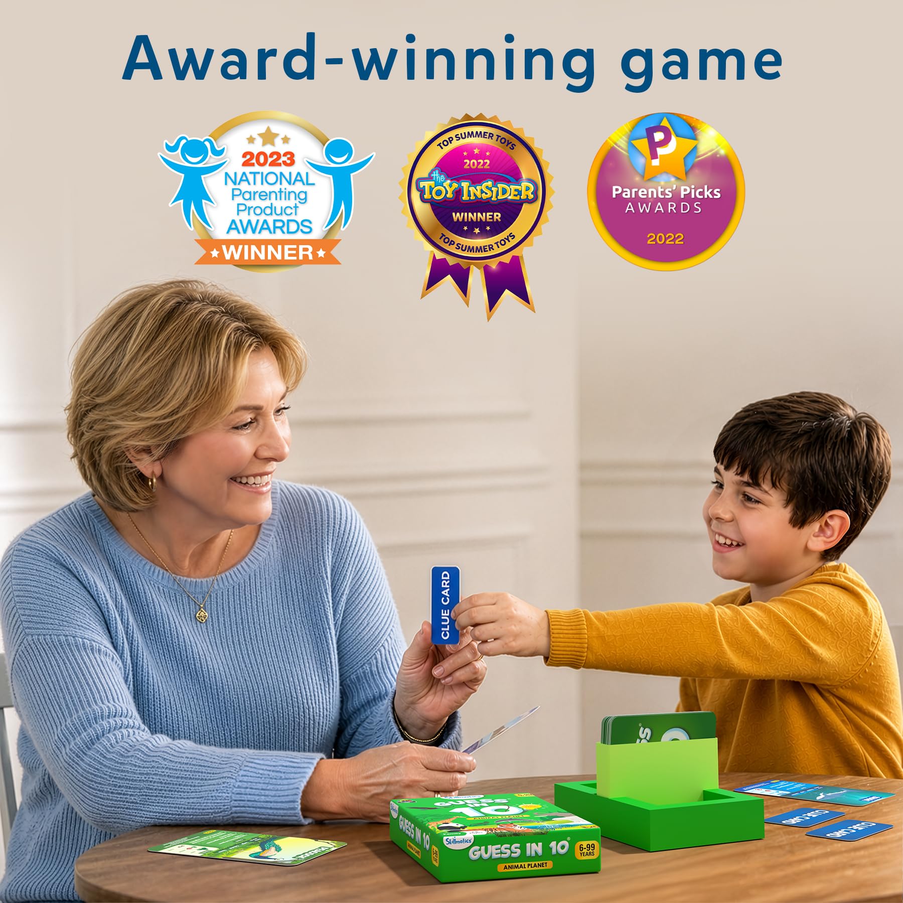 Skillmatics Guess in 10 Animal Planet, Card Game, Perfect for Boys, Girls, Kids, Teens, Adults Who Love Animals, Trivia Games, Travel Games, Gifts for Ages 6, 7, 8, 9, 10, and Up