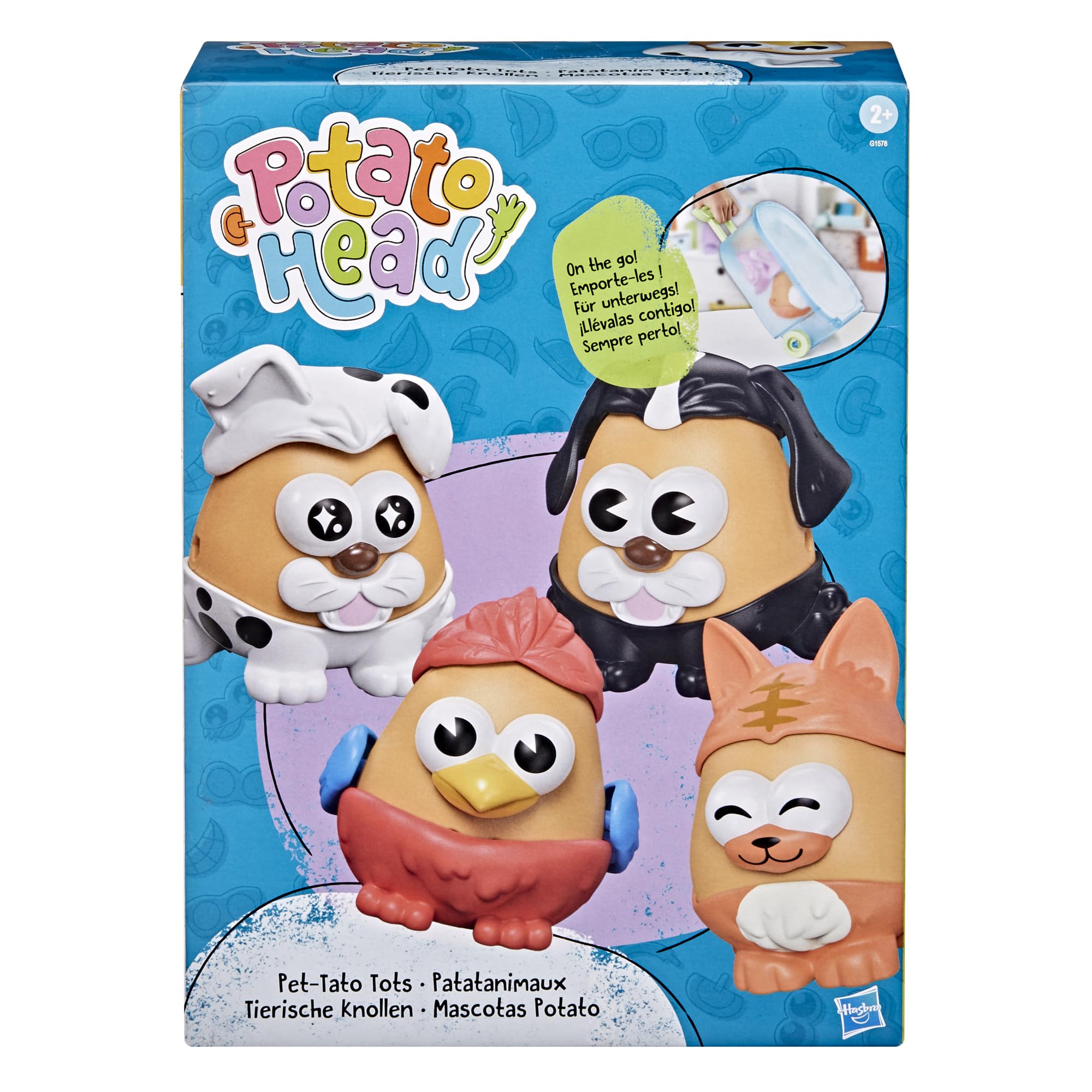 Mr. Potato Head Playskool, Fun Figure Toddler Toy for Girls and Boys, Classic Mix and Match Toys, Black